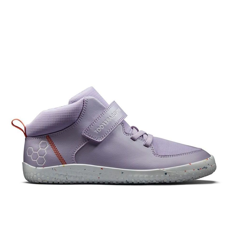 Vivobarefoot Primus Ludo Hi Juniors – Lilac