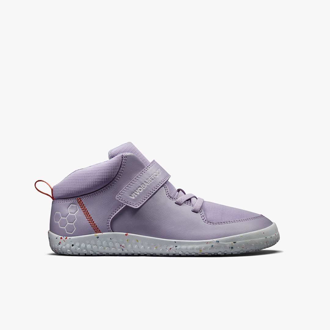 Vivobarefoot Primus Ludo Hi Juniors – Lilac