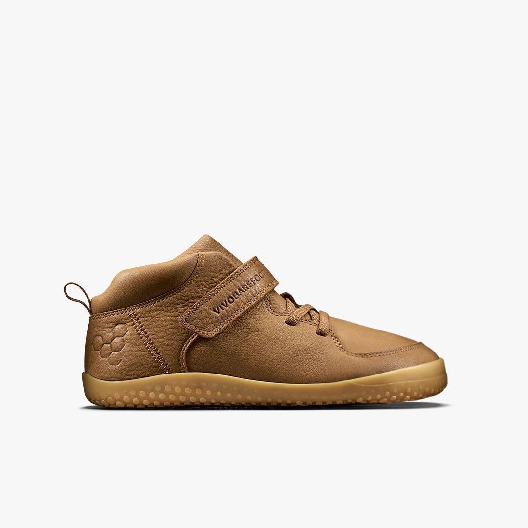 Vivobarefoot Primus Ludo Hi Winterised Juniors – Acorn