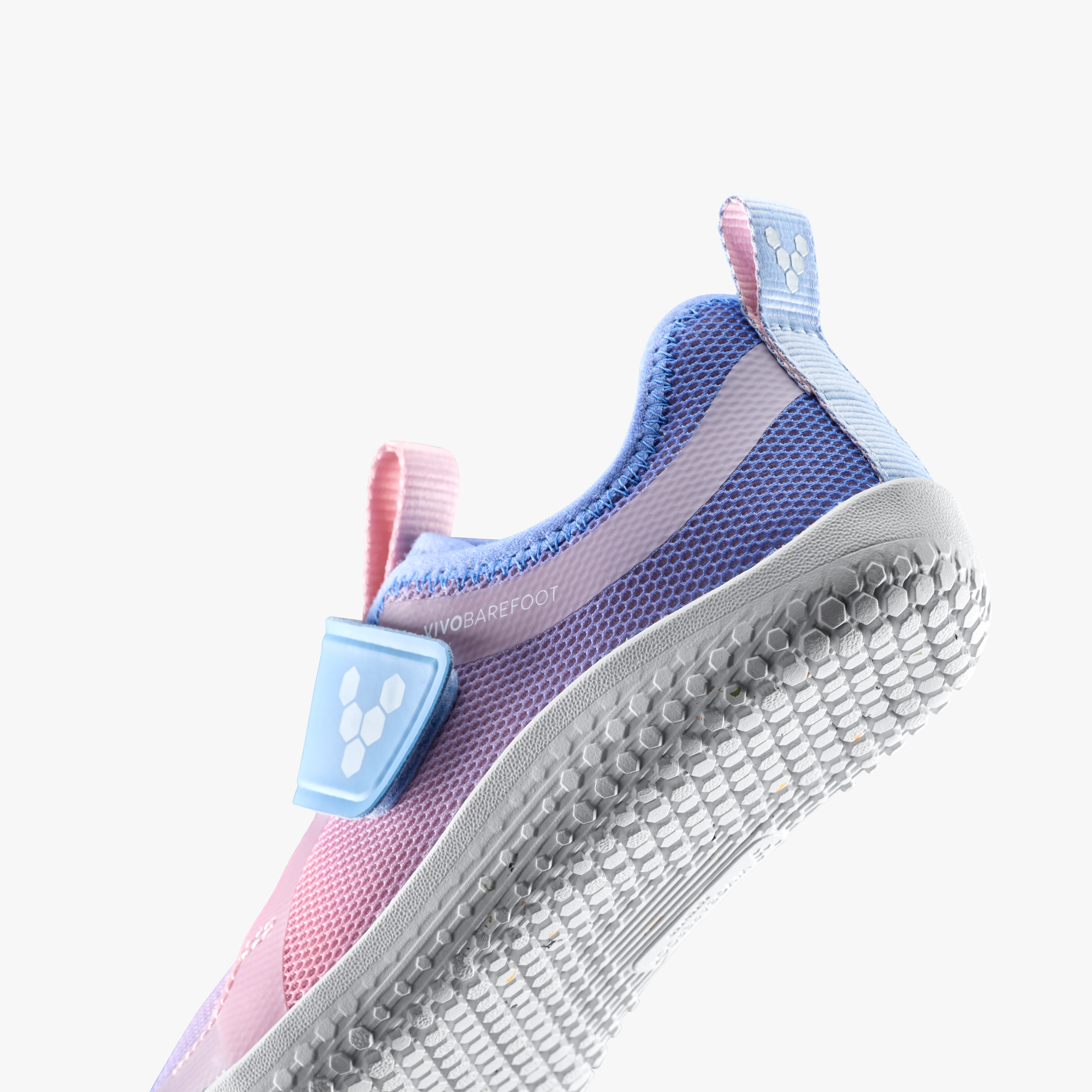 Vivobarefoot Primus Sport IV Kids barfodssko til børn i farven unicorn, nærbillede