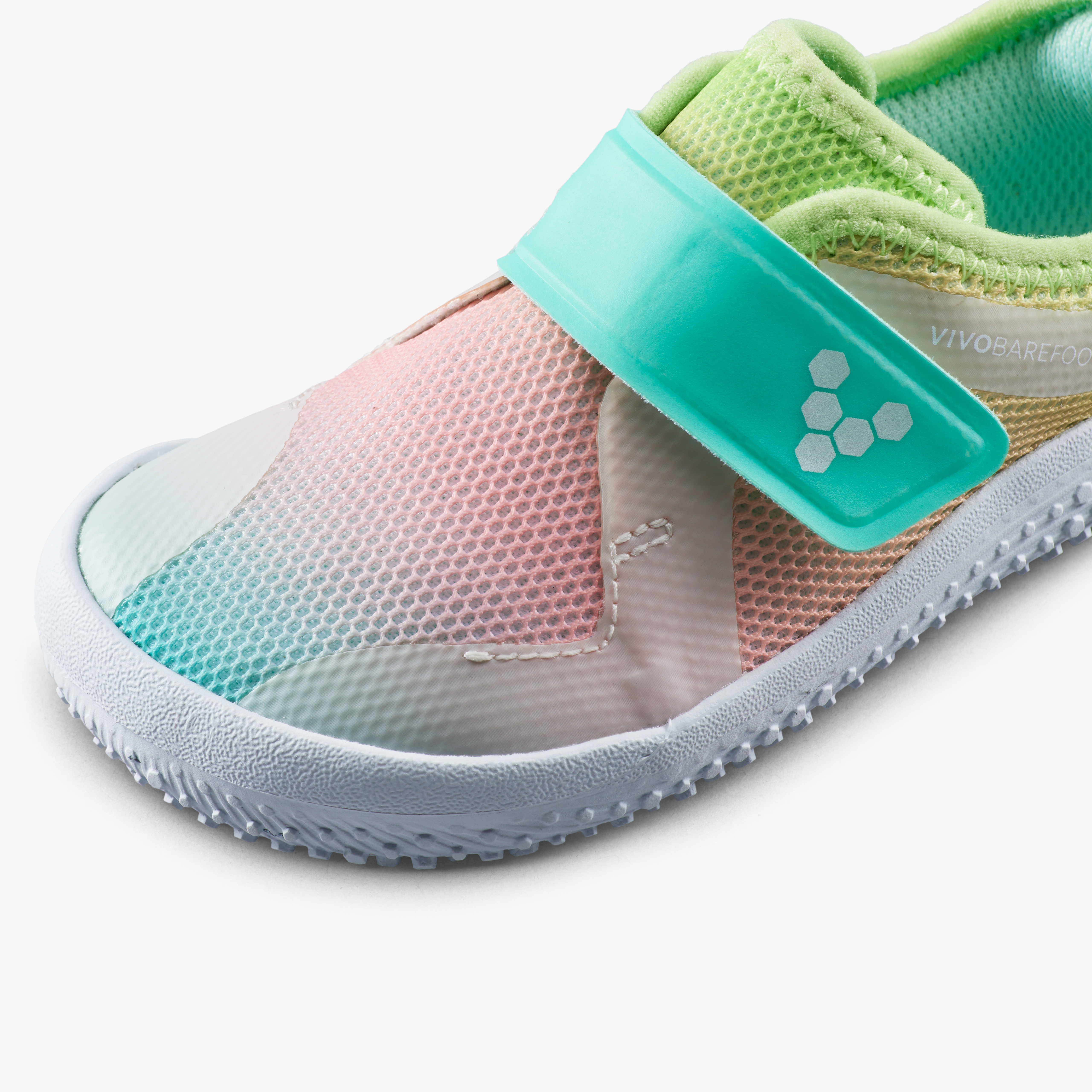 Vivobarefoot Primus Sport IV Toddlers barfodssko til børn i farven ombre, nærbillede
