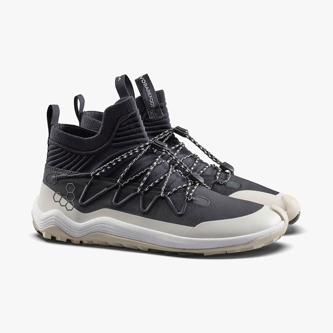 Vivobarefoot Primus Trail Flow Mid Mens – Obsidian