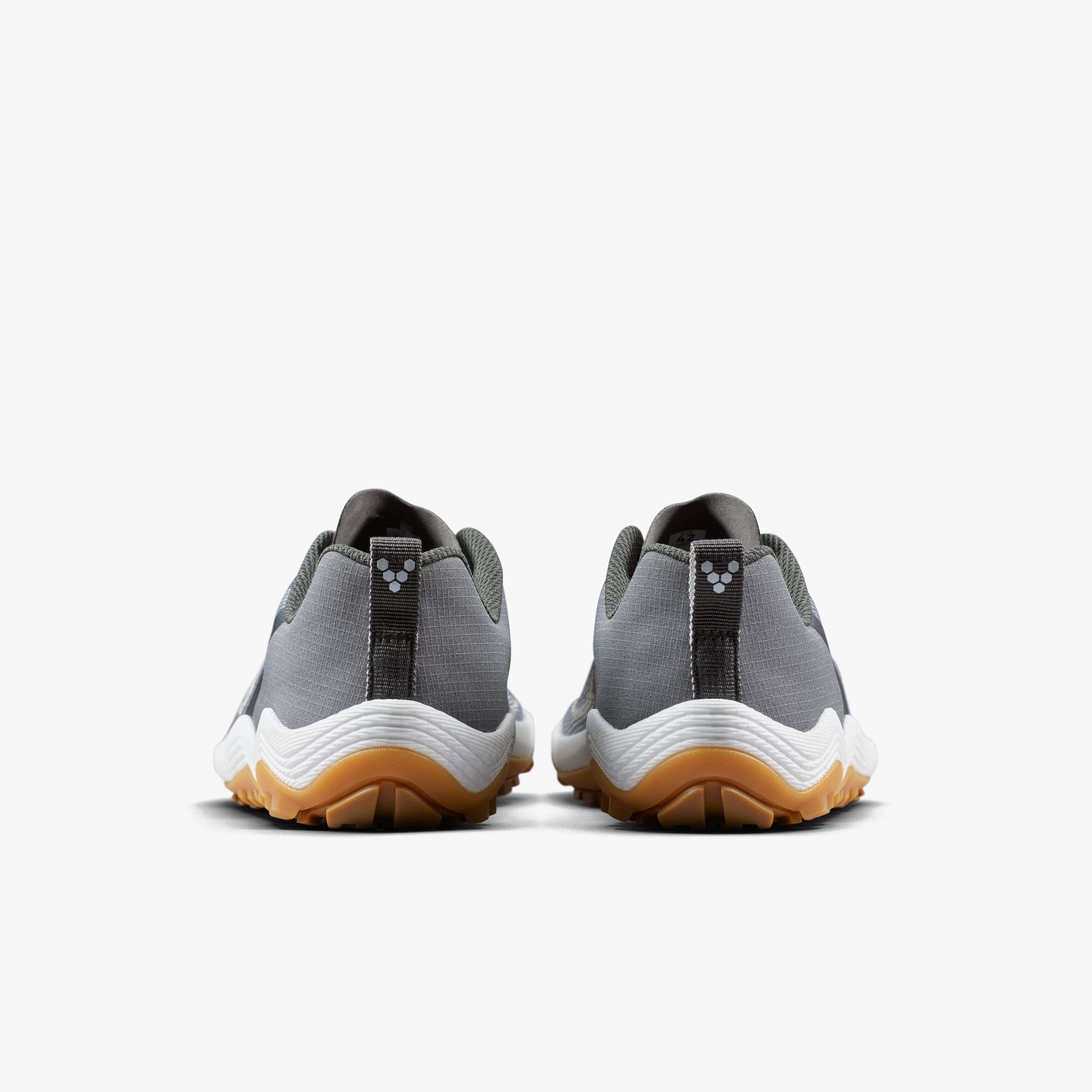 Vivobarefoot Primus Trail Flow Womens barfodssko til kvinder i farven dark olive, bagfra