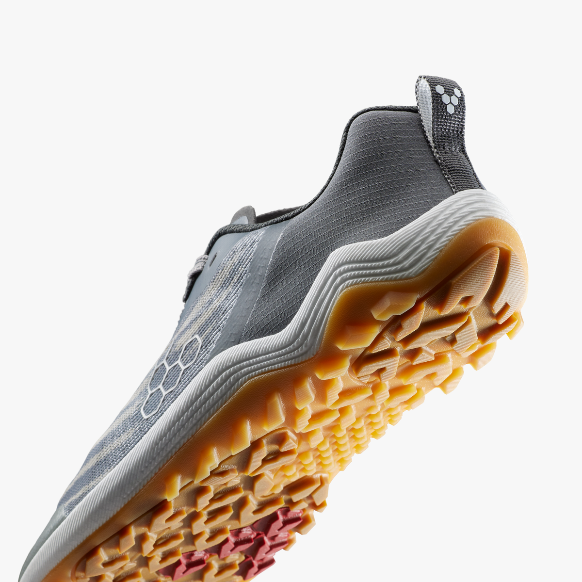 Vivobarefoot Primus Trail Flow Womens barfodssko til kvinder i farven dark olive, nærbillede