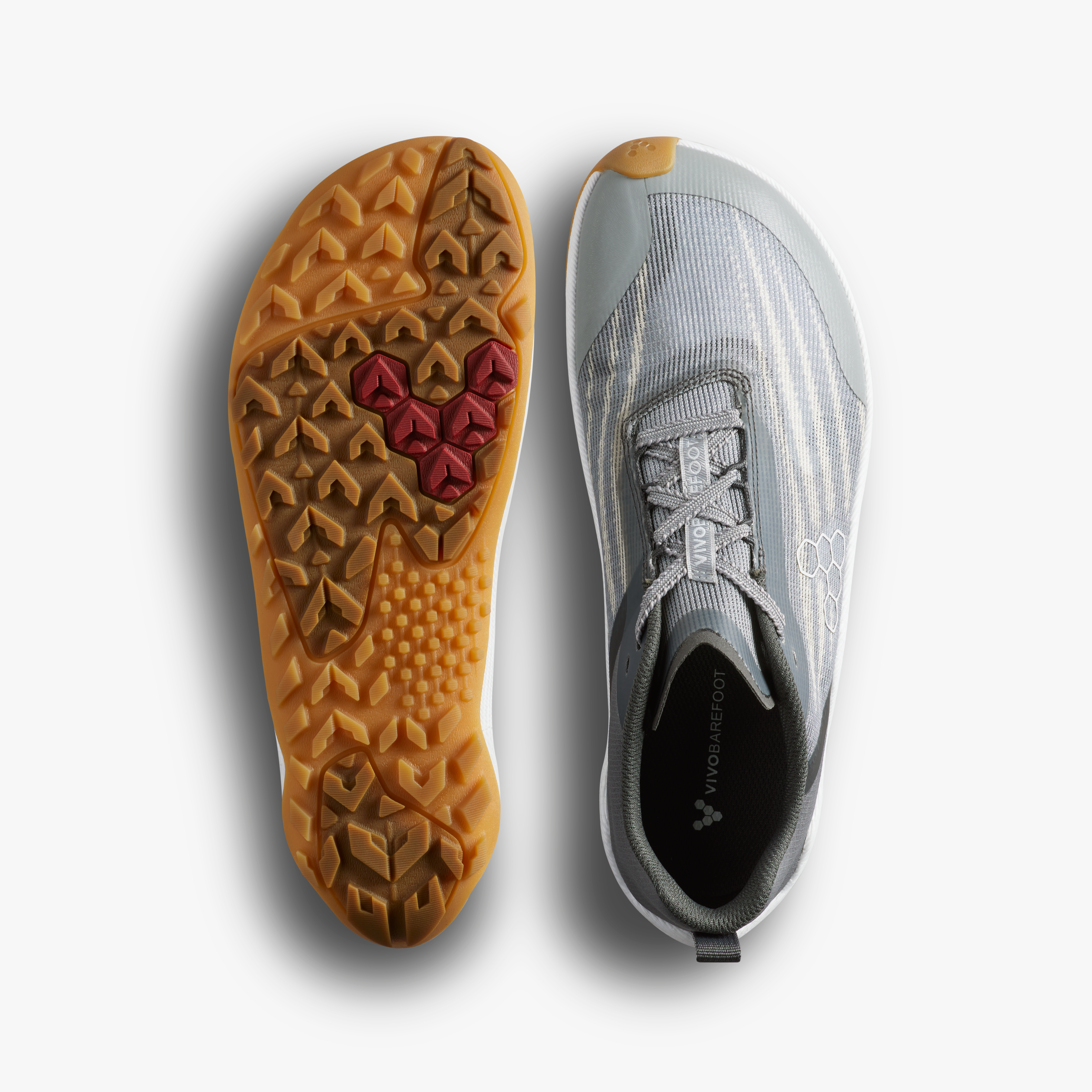 Vivobarefoot Primus Trail Flow Womens barfodssko til kvinder i farven dark olive, sål og top