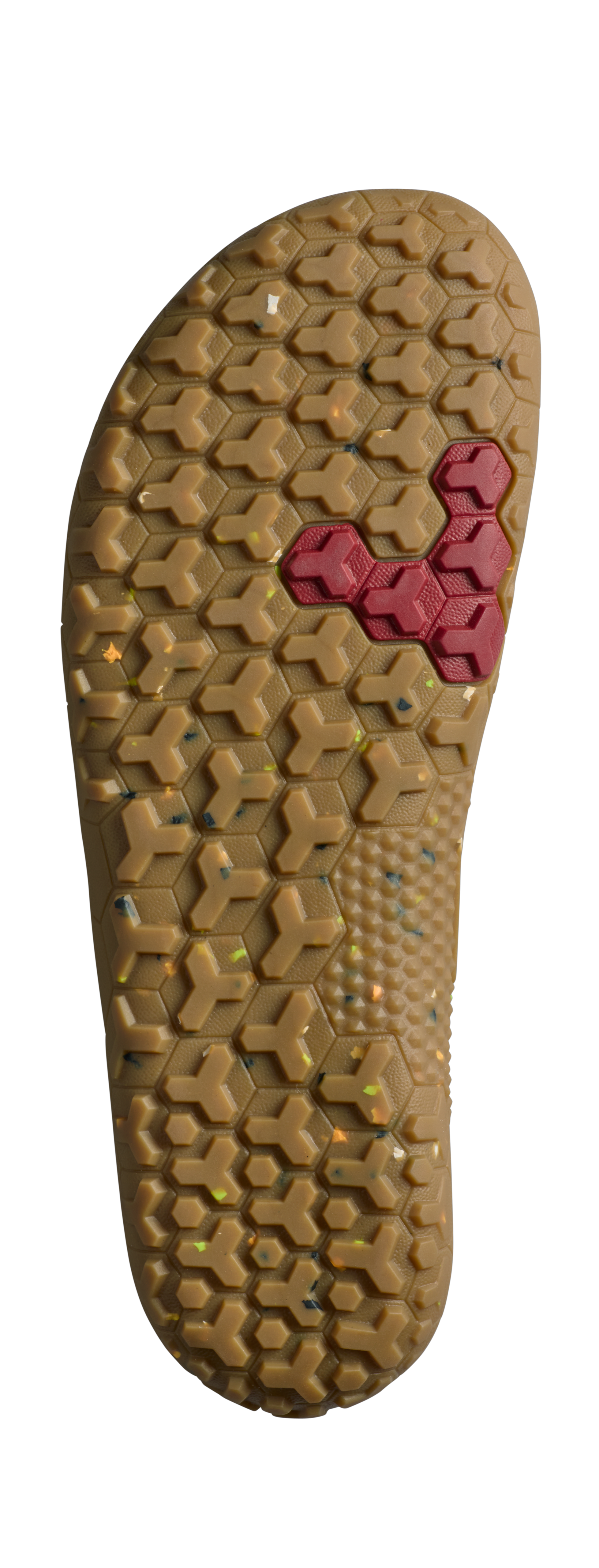 Vivobarefoot Primus Trail Knit FG Juniors barfodssko til børn i farven shadow fern/ lemon zest, sål