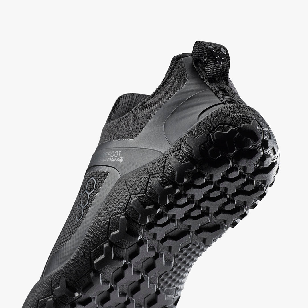 Vivobarefoot Primus Trail Knit FG Mens – Obsidian/Obsidian
