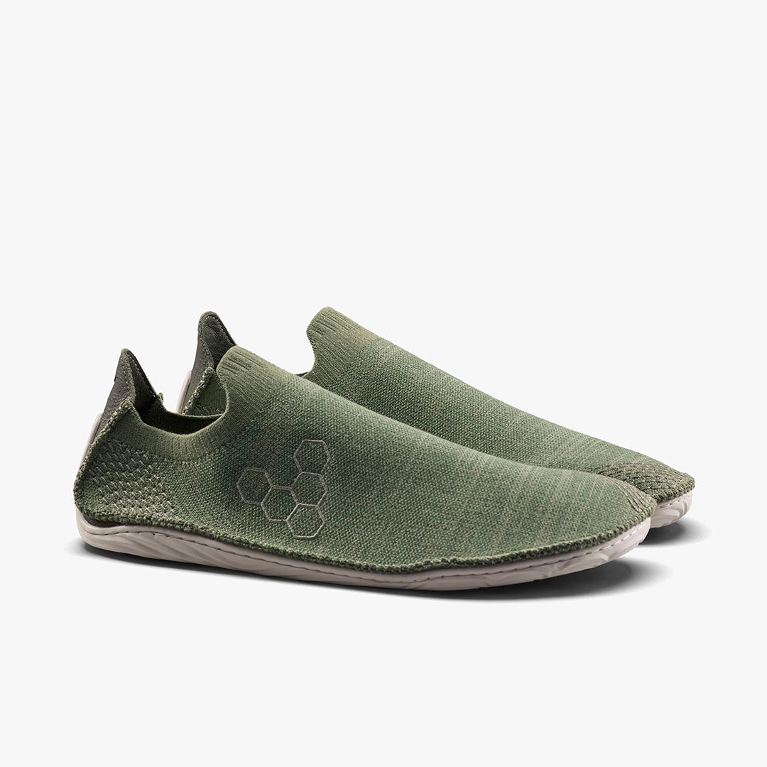 Vivobarefoot Sensus Slip On Knit Mens – Olive Night