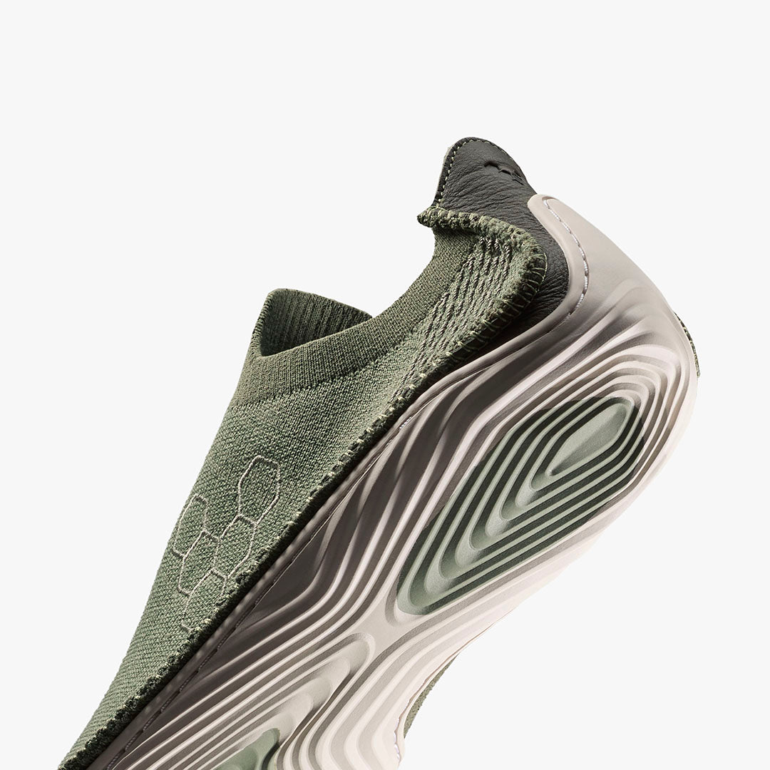 Vivobarefoot Sensus Slip On Knit Womens – Olive Night