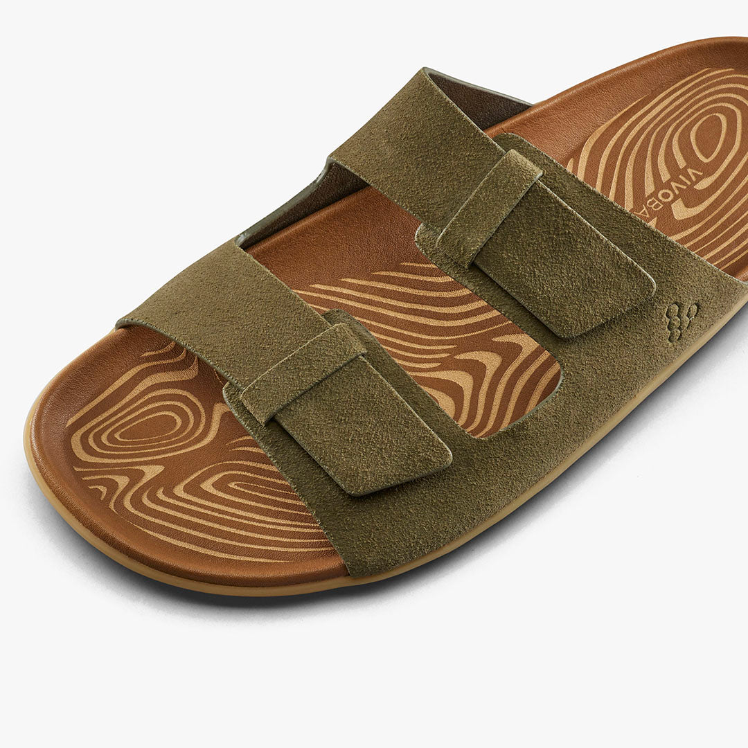 Vivobarefoot Sensus Yin Slide Womens – Dark Olive