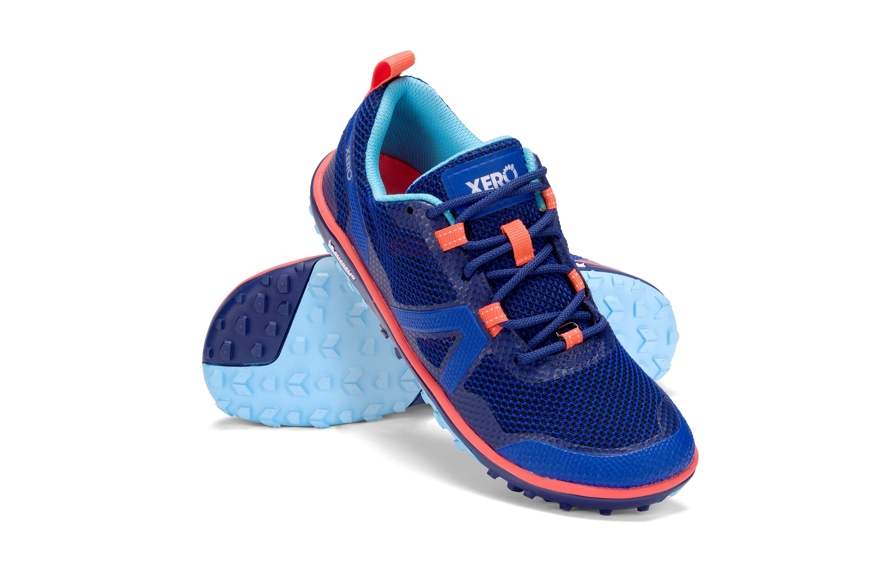 Xero Shoes Scrambler Low Womens – Sodalite Blue/Orange