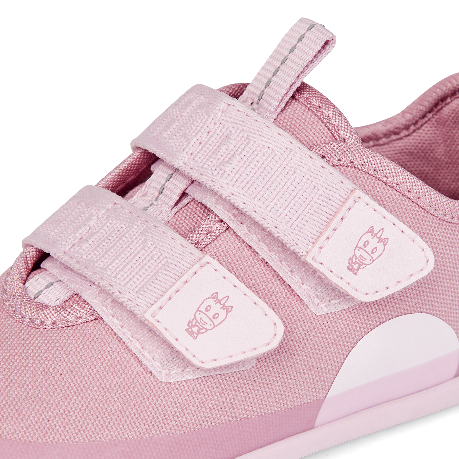 Affenzahn Cotton Lucky barfods overgangssko til børn i farven unicorn, detalje