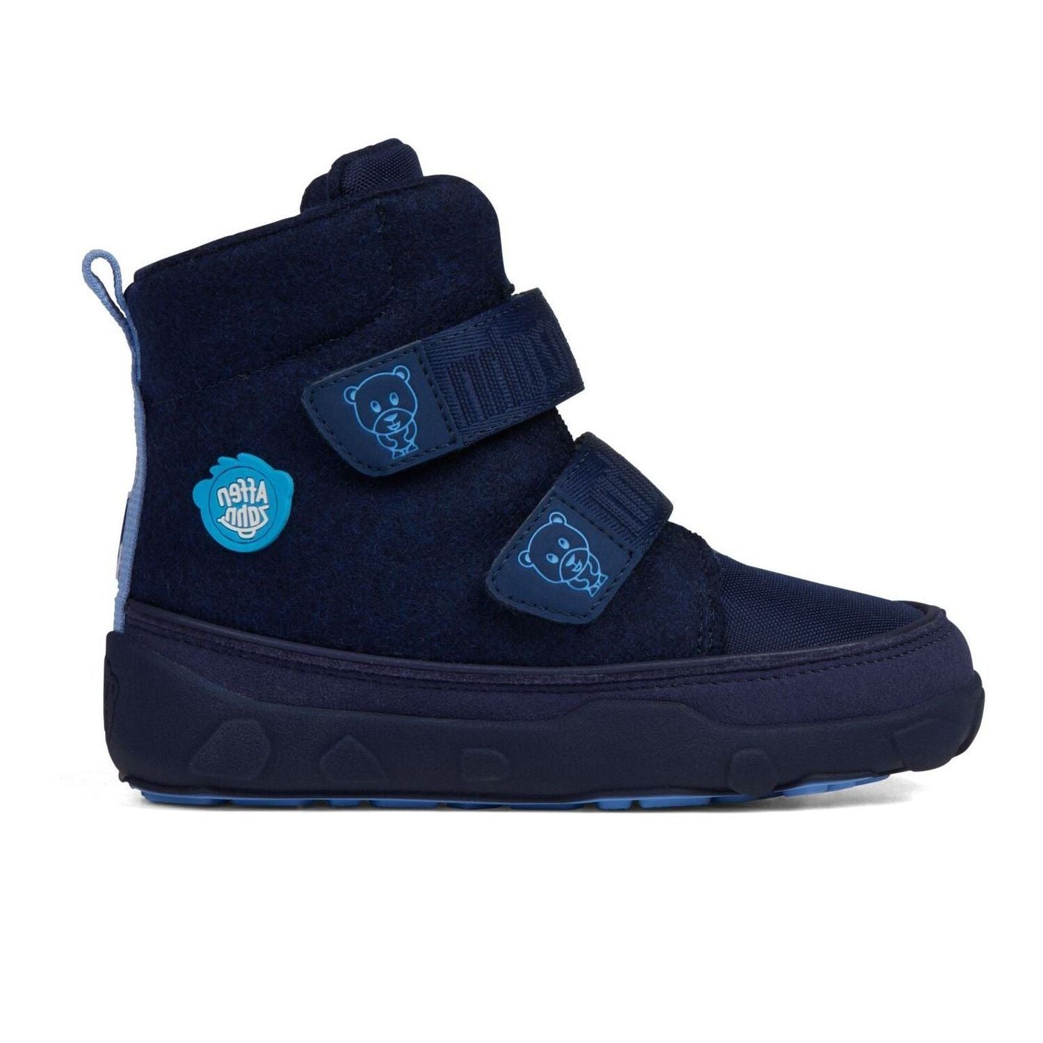 Affenzahn Winter Boot Wool Comfy barfods vinterstøvler til børn i farven bear, yderside