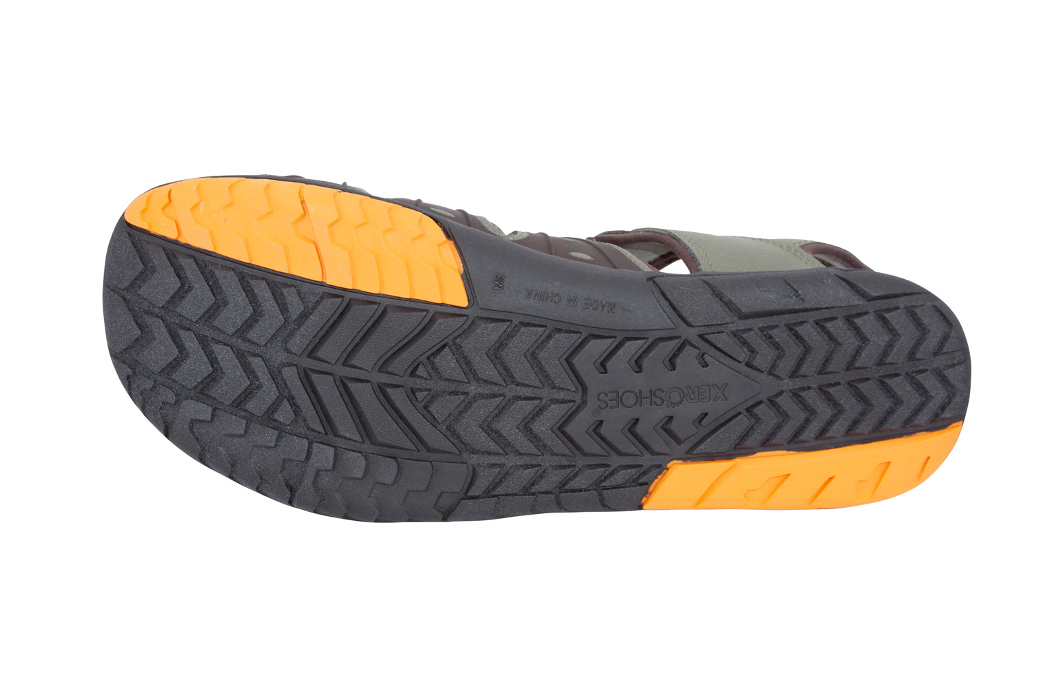 Mærkbare Colorado Mens barfods sandaler til mænd i farven olive, saal