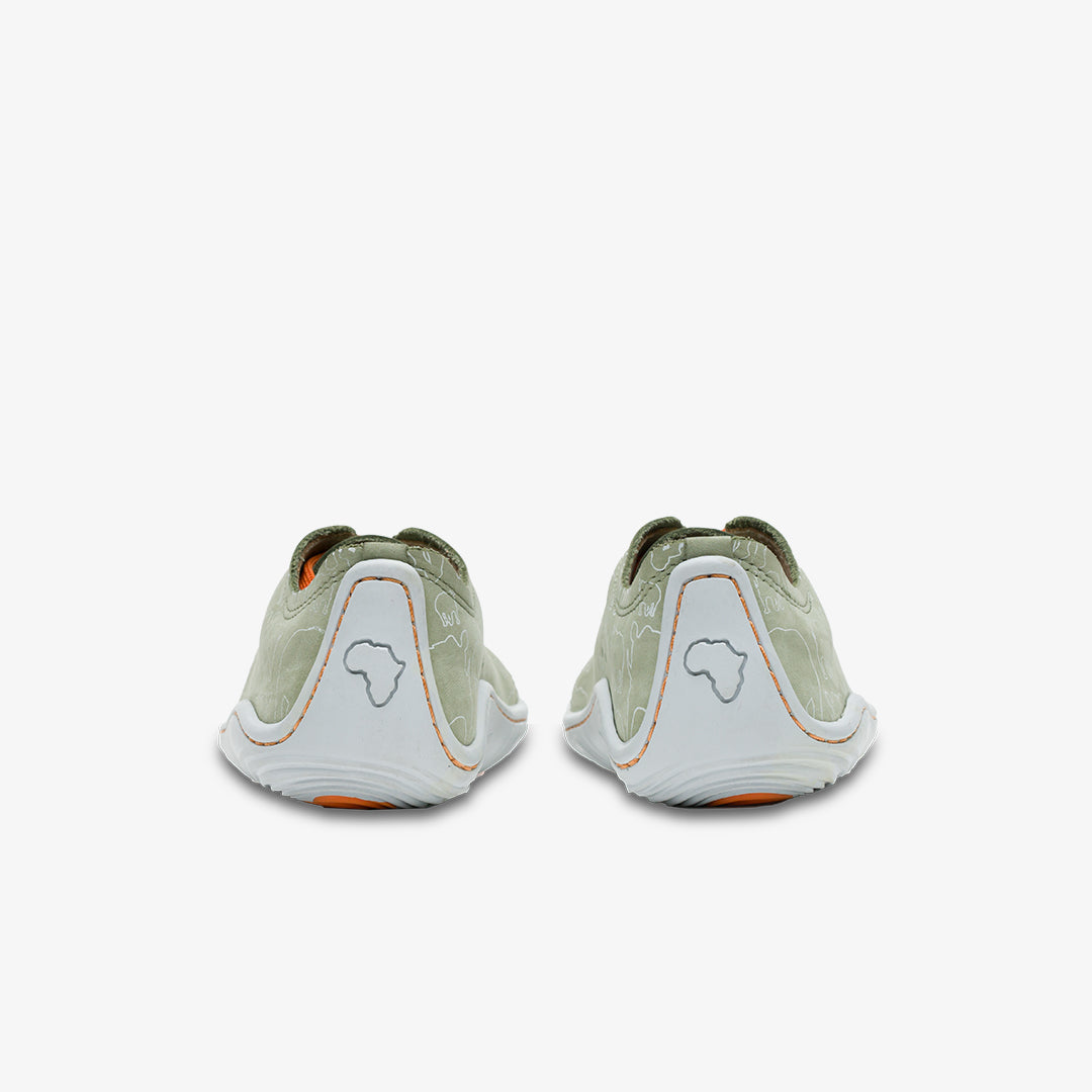 Vivobarefoot Addis Juniors barfods sneakers til teenager i farven lewa sage, bagfra