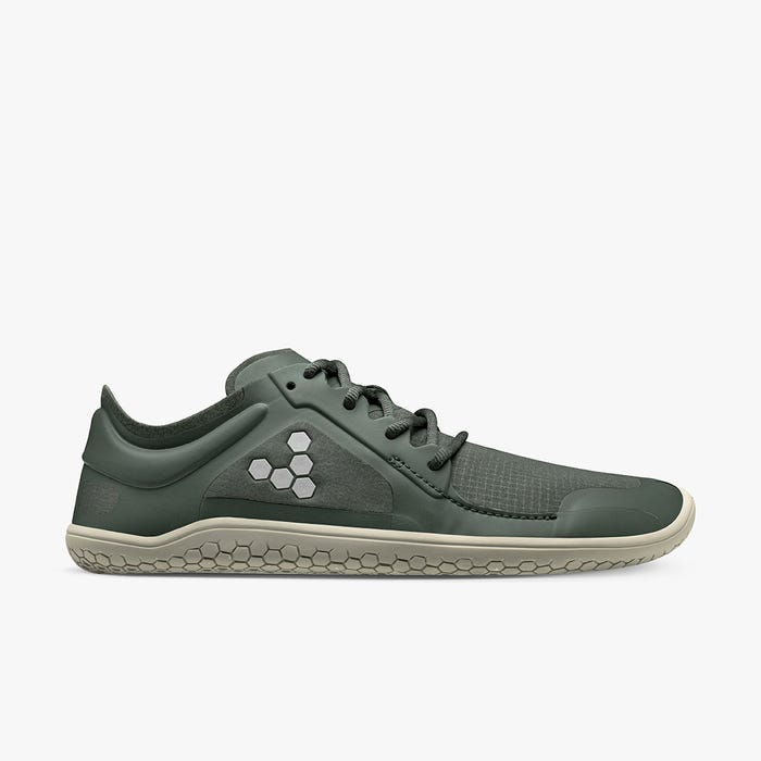Vivobarefoot Primus Lite III All Weather Womens barfods trailsko til kvinder i farven charcoal, yderside
