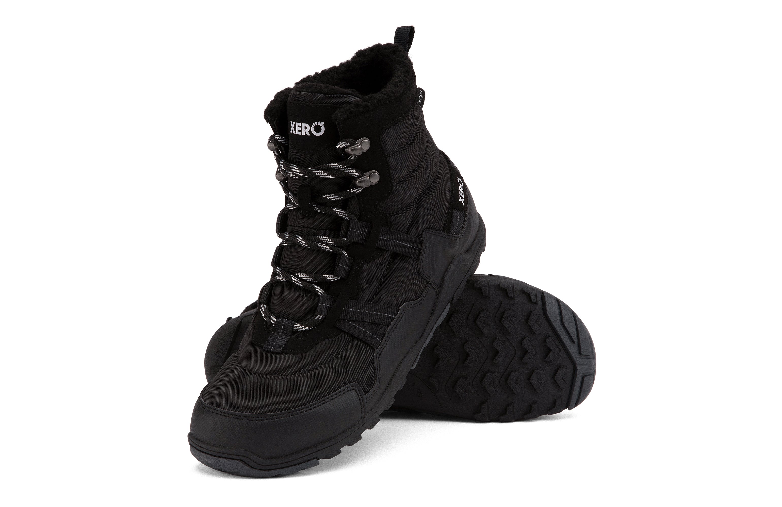 Xero Shoes Alpine Mens barfods vinterstøvler til mænd i farven black, par