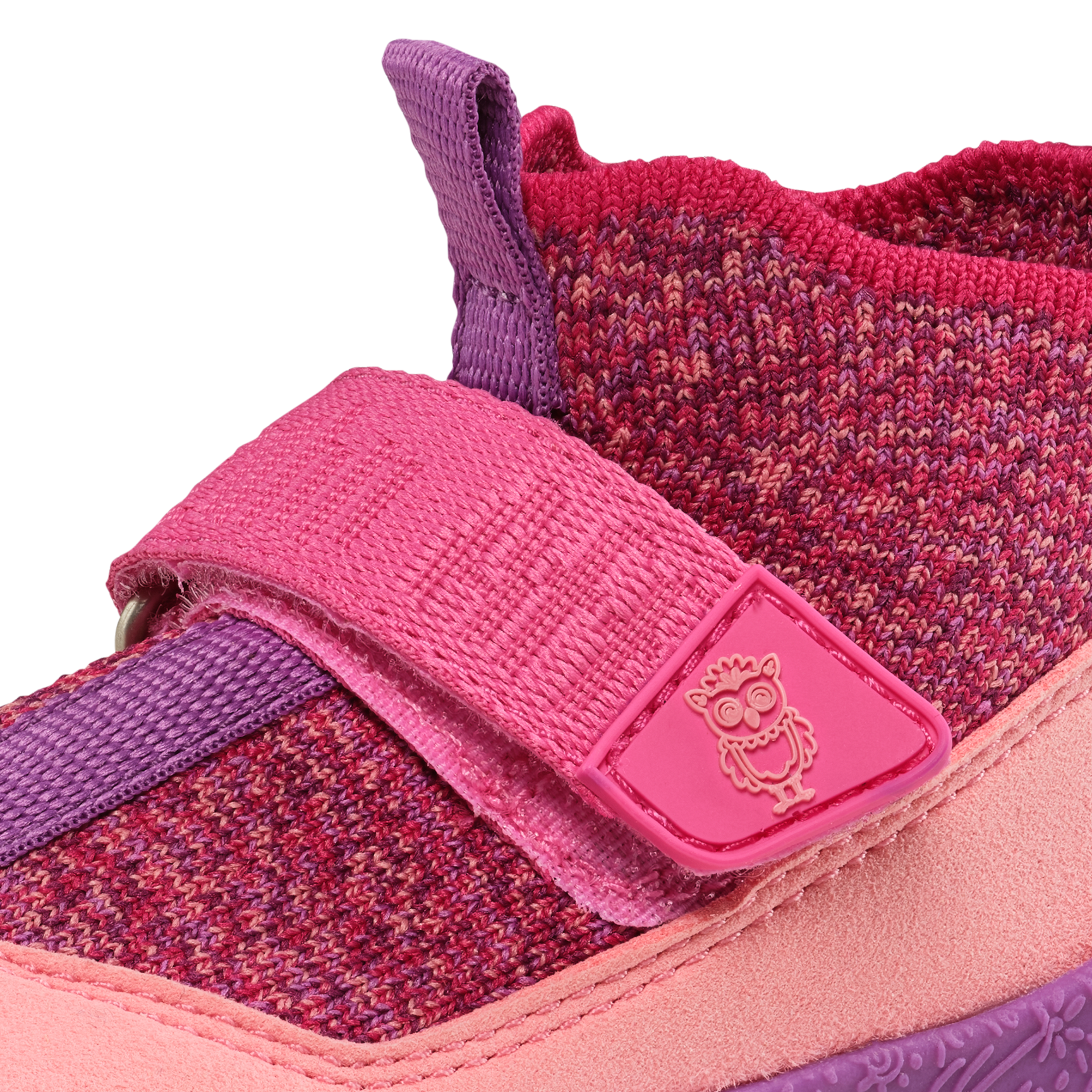 Affenzahn Prewalker Knit Toddly barfodssko til børn i farven Owl, produktbillede