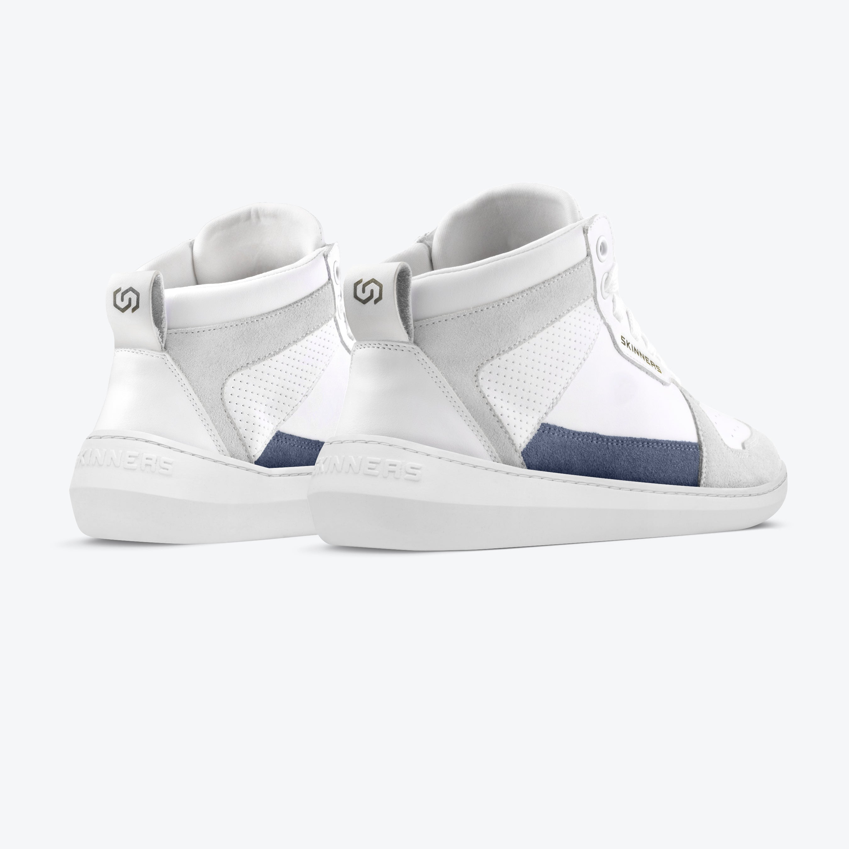 Skinners Oldschooler High Top – Blue/White