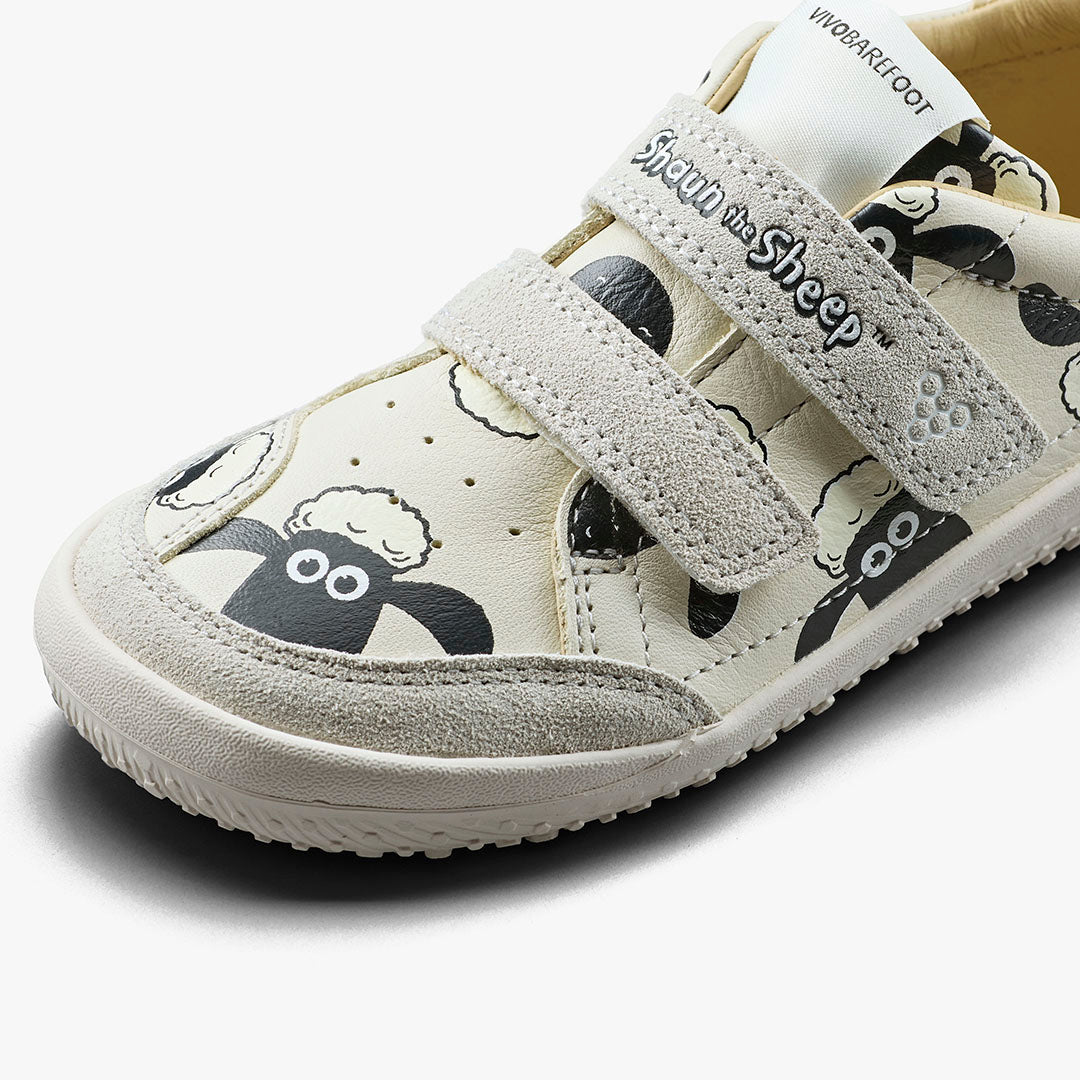 Vivobarefoot Gobi Sneaker Kids – Natural – Closeup1