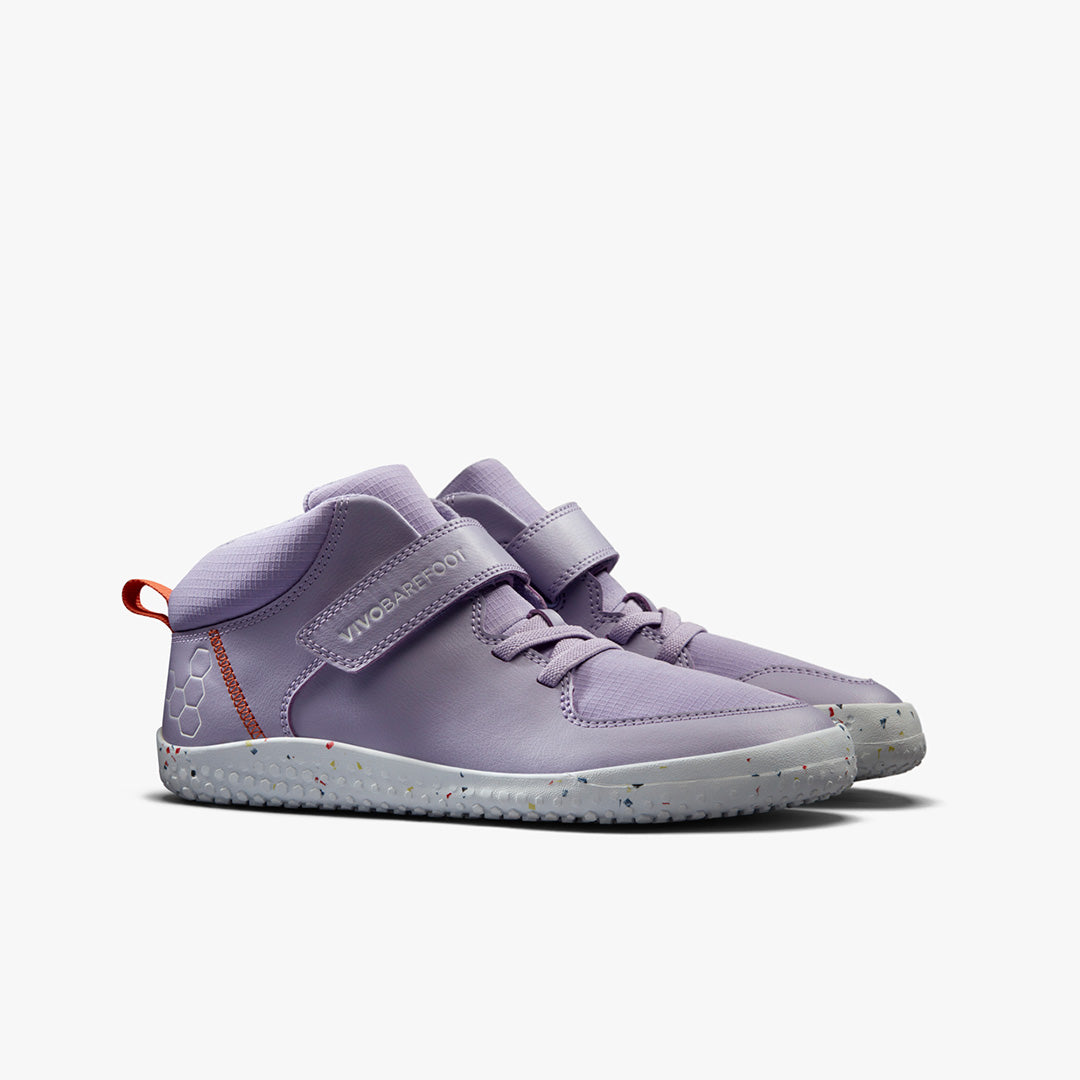 Vivobarefoot Primus Ludo Hi Juniors - Lilac