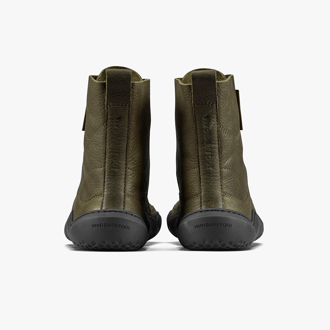 Vivobarefoot Gobi Boot Womens – Dark Olive