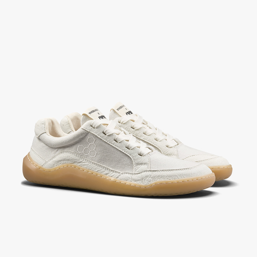 Vivobarefoot Gobi II Sneaker Premium Canvas Mens – Natural White