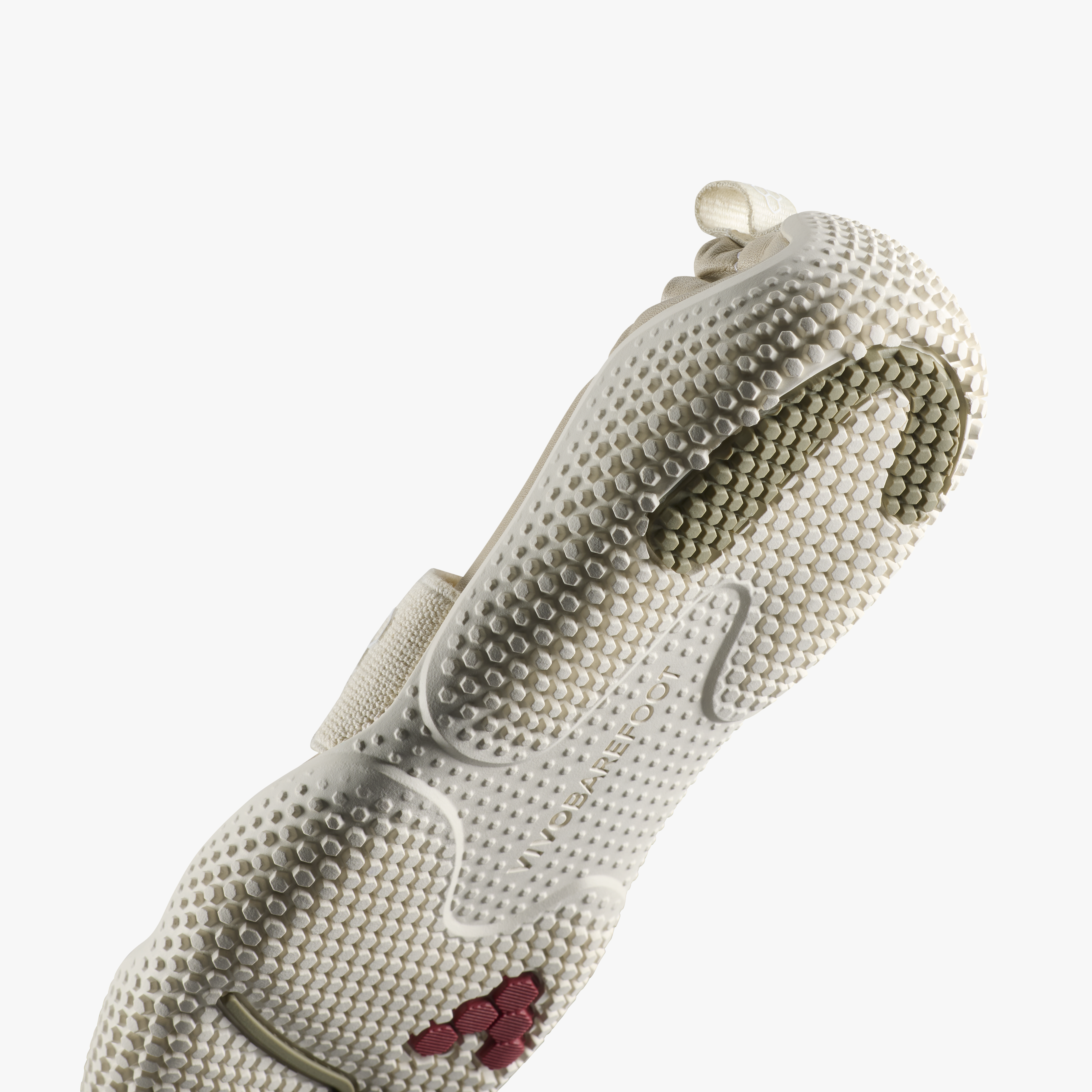 Vivobarefoot Motus Studio Ballet Womens barfodsballerina til kvinder i farven Sand, detaljebillede