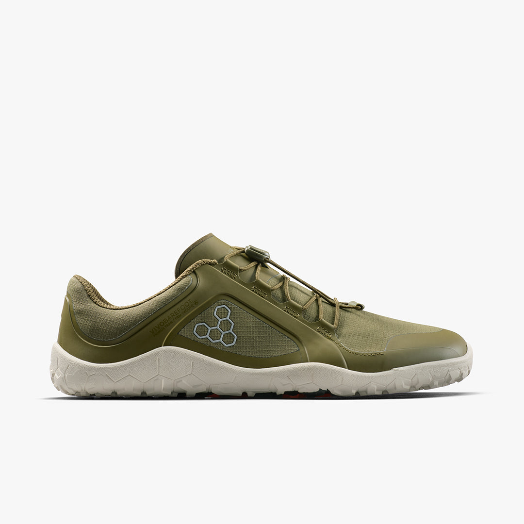 Vivobarefoot Primus Trail III All Weather FG Womens – Dark Olive/White