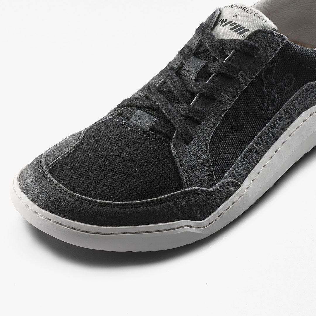 Vivobarefoot Gobi II Sneaker Premium Canvas Womens – Obsidian