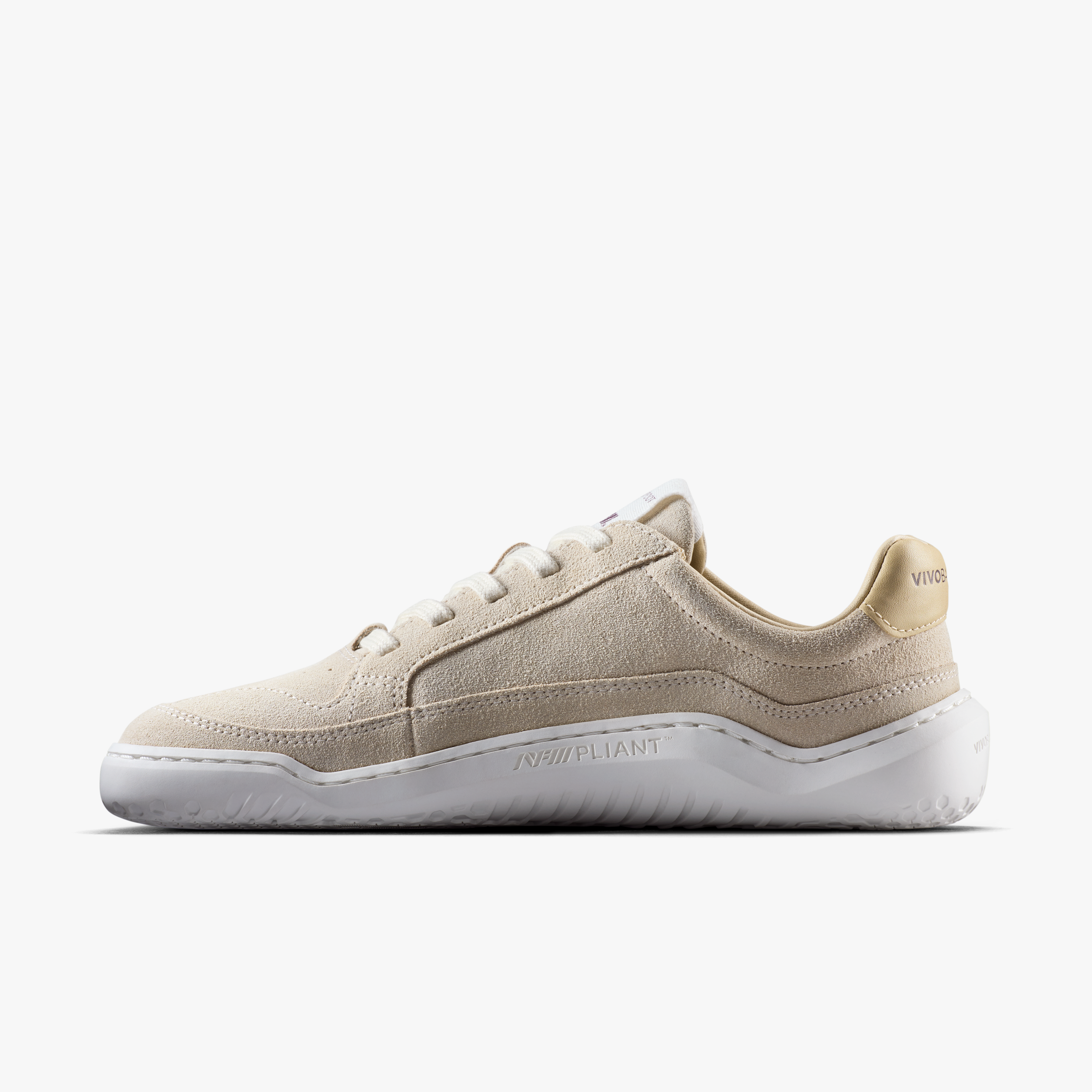 Vivobarefoot Gobi II Sneaker Premium Leather Womens Sand/Fig, set indefra