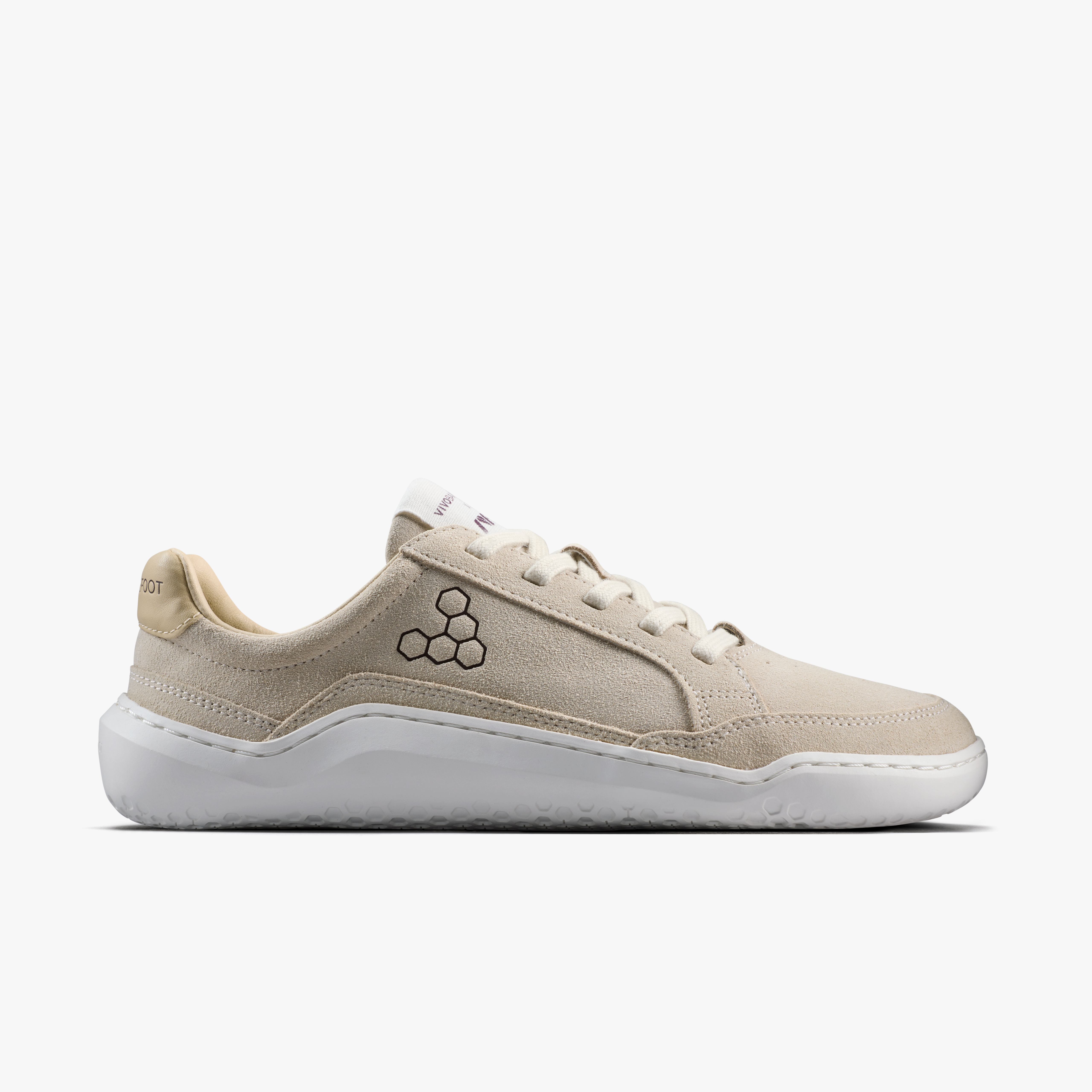 Vivobarefoot Gobi II Sneaker Premium Leather Mens Sand/Fig, set fra siden