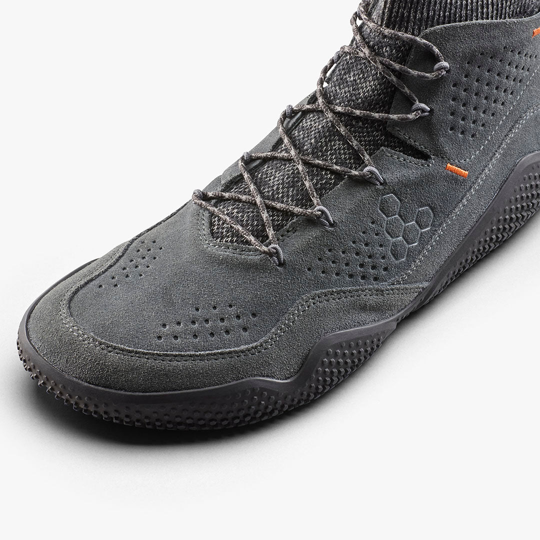 Vivobarefoot Motus Studio Mid Leather Mens – Dark Shadow