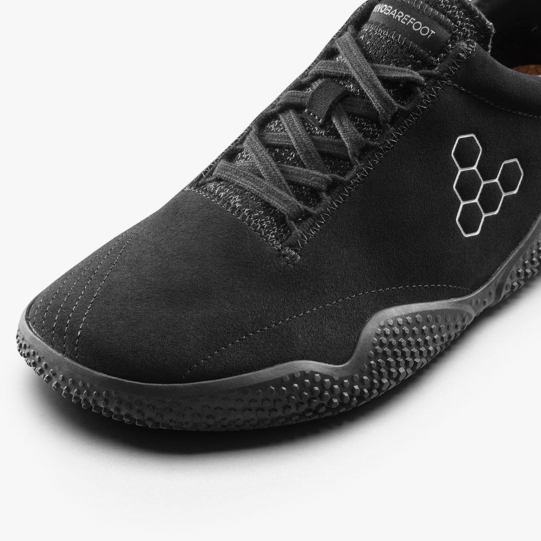Vivobarefoot Motus Studio Sneaker Leather Mens – Obsidian