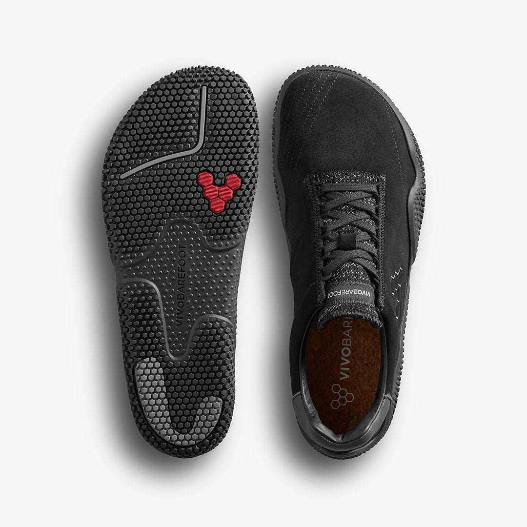 Vivobarefoot Motus Studio Sneaker Leather Mens – Obsidian