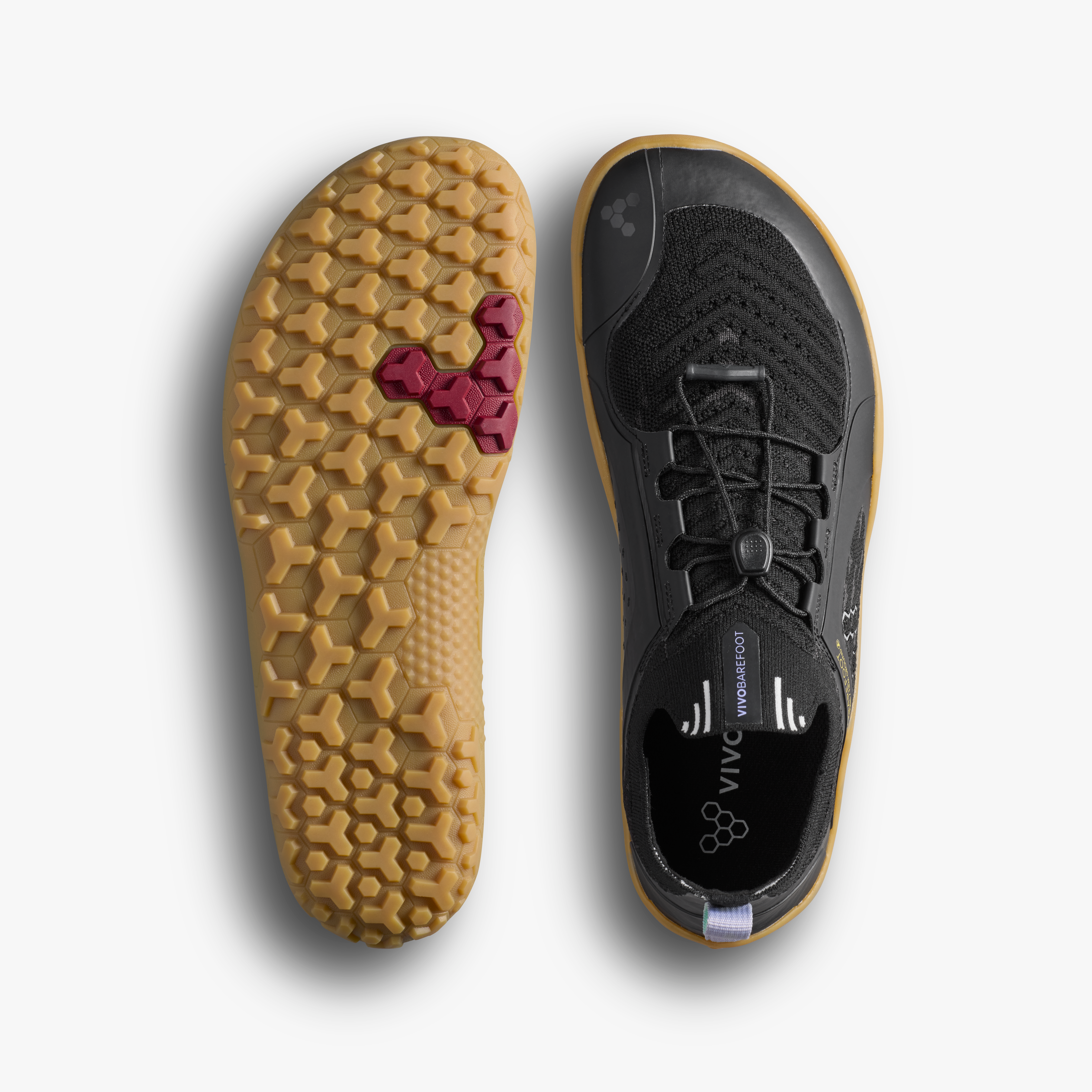 Vivobarefoot Primus Trail Knit FG Mens Eclipse Purple Heather, sål og overdel
