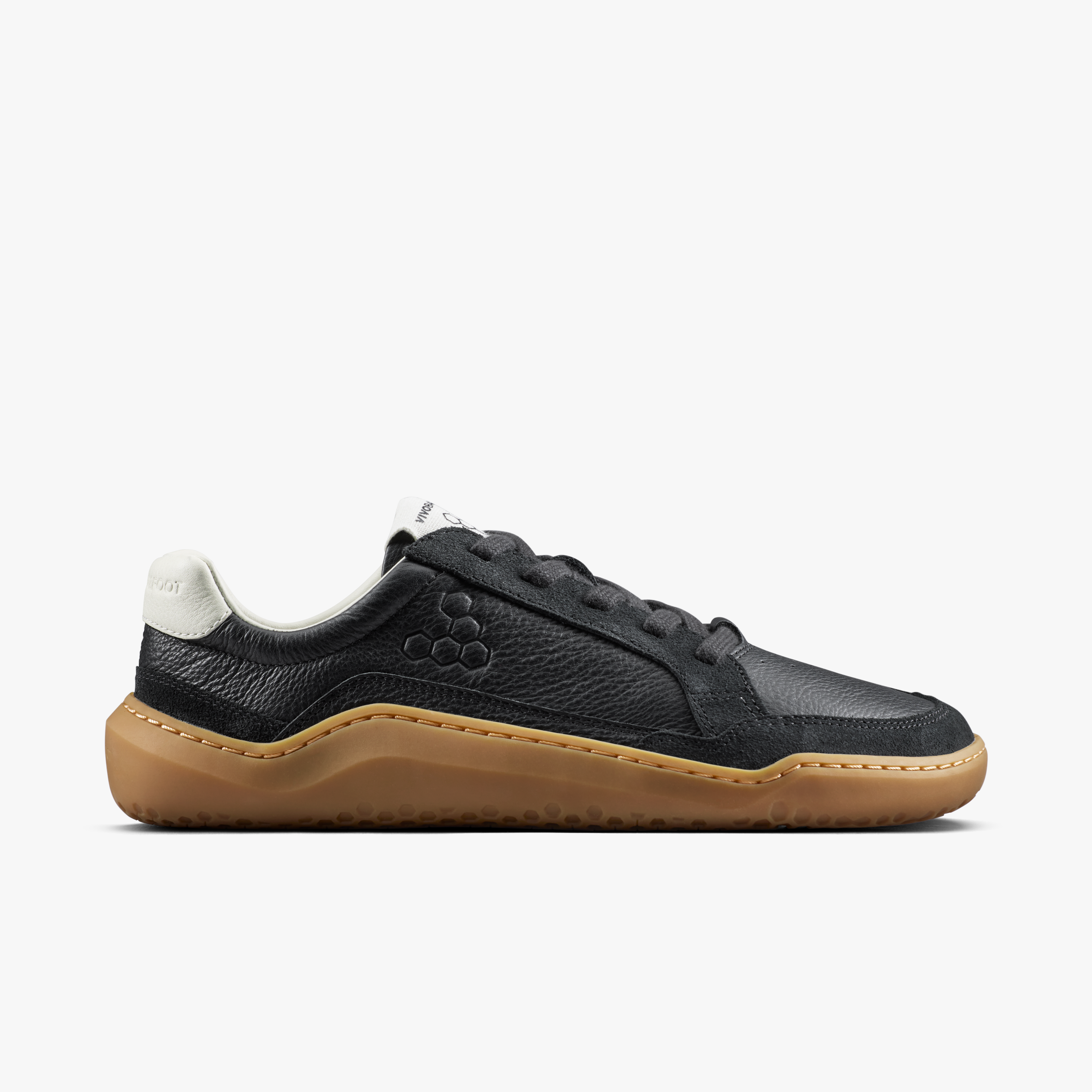 Vivobarefoot Gobi III Sneaker Leather Mens – Obsidian – Side