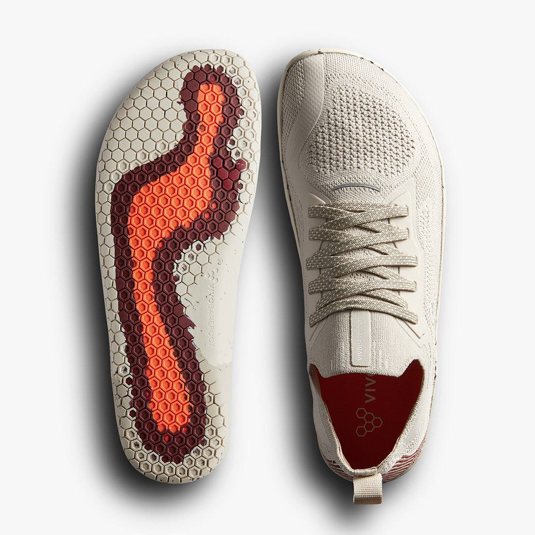 Vivobarefoot Primus Lite Knit Mens – Silver Birch