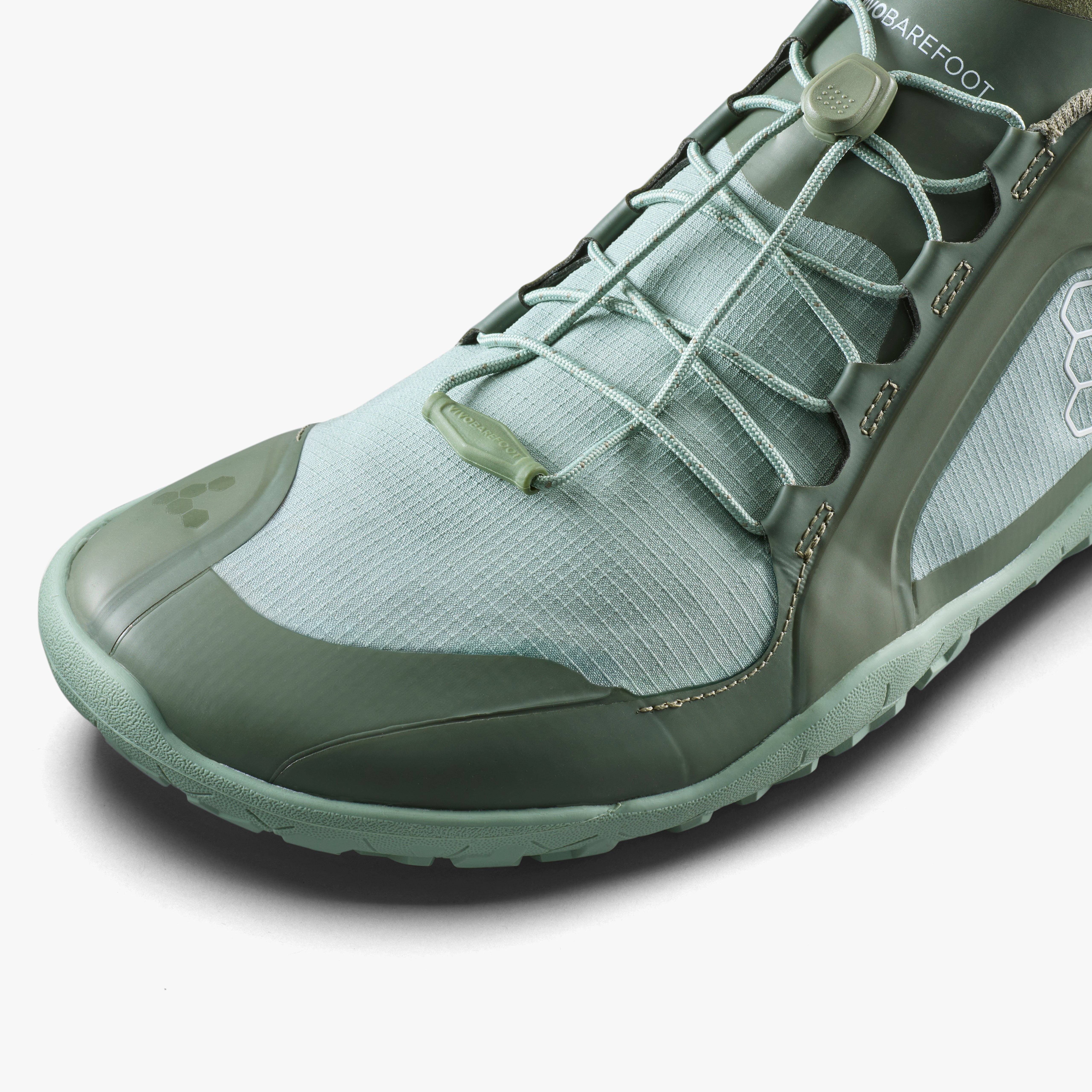 Vivobarefoot Primus Trail III All Weather FG Mens Moss, detalje nærbillede