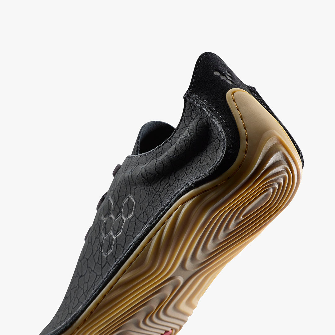 Vivobarefoot Sensus Mens – Obsidian Cracked Leather