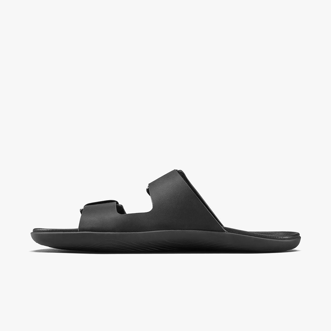 Vivobarefoot Sensus Yin Slide Mens barfodssandal til mænd i farven Obsidian, inderside