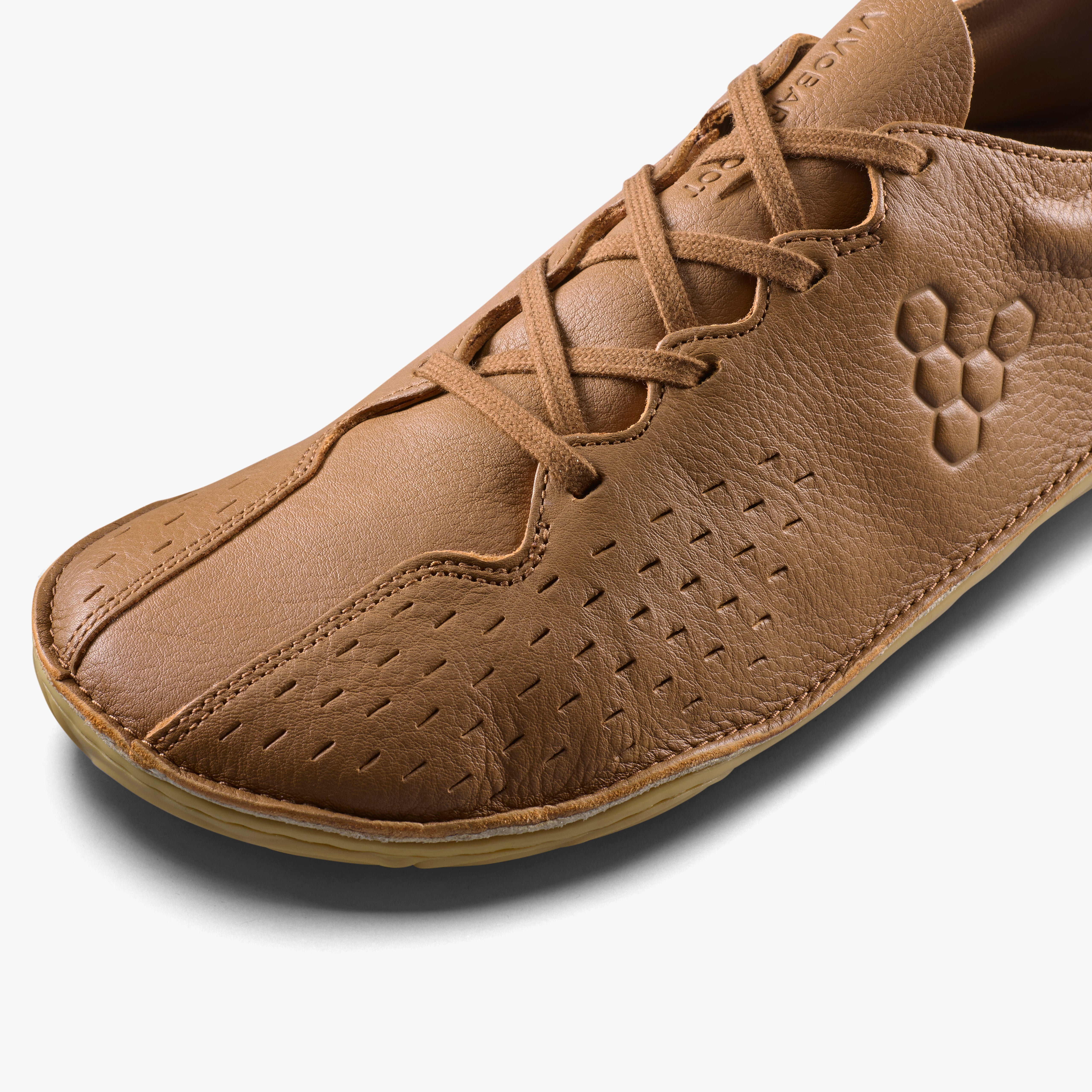 Vivobarefoot Sensus II Mens Tan, detalje nærbillede