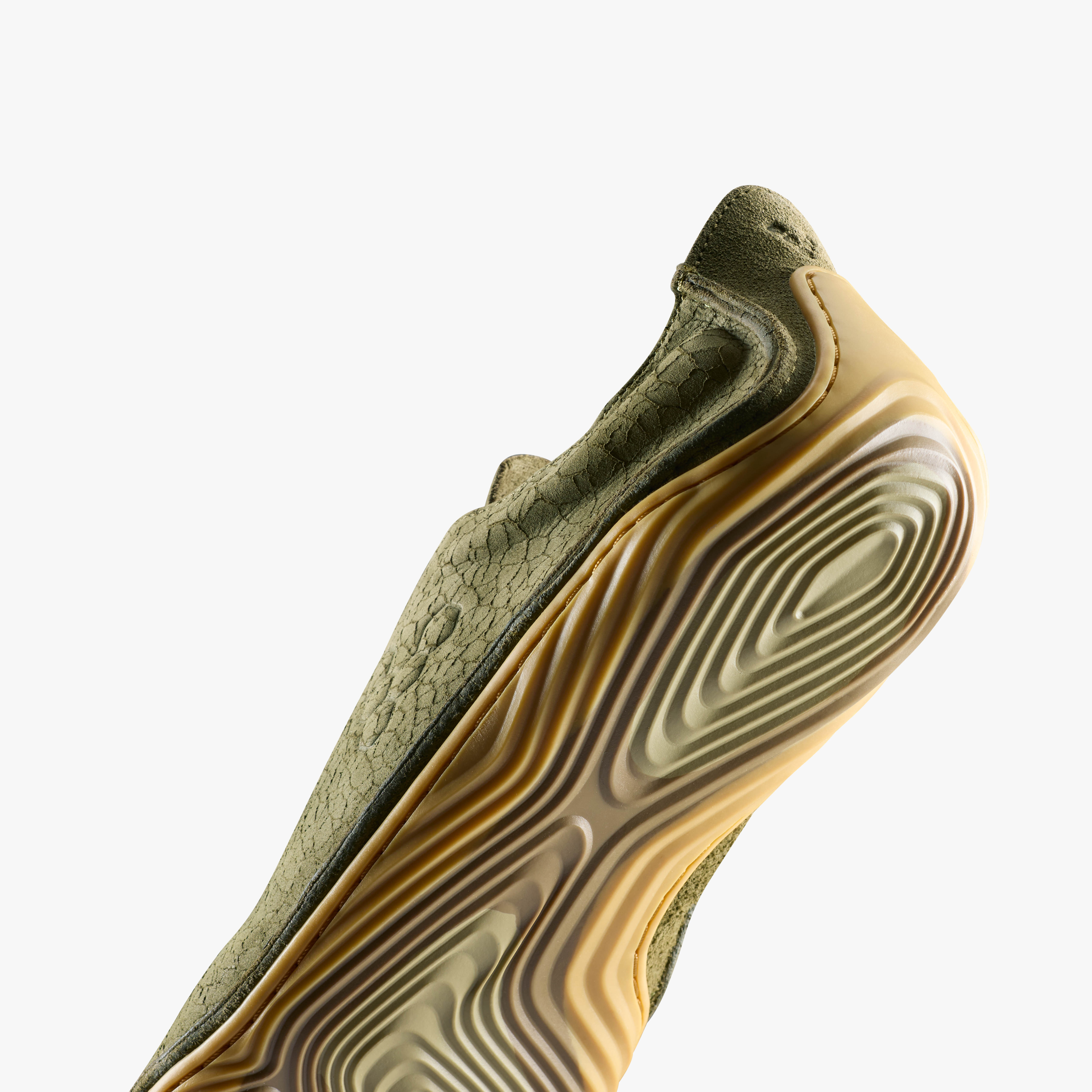 Vivobarefoot Sensus II Mens Dark Olive Cracked Leather, detalje nærbillede 2