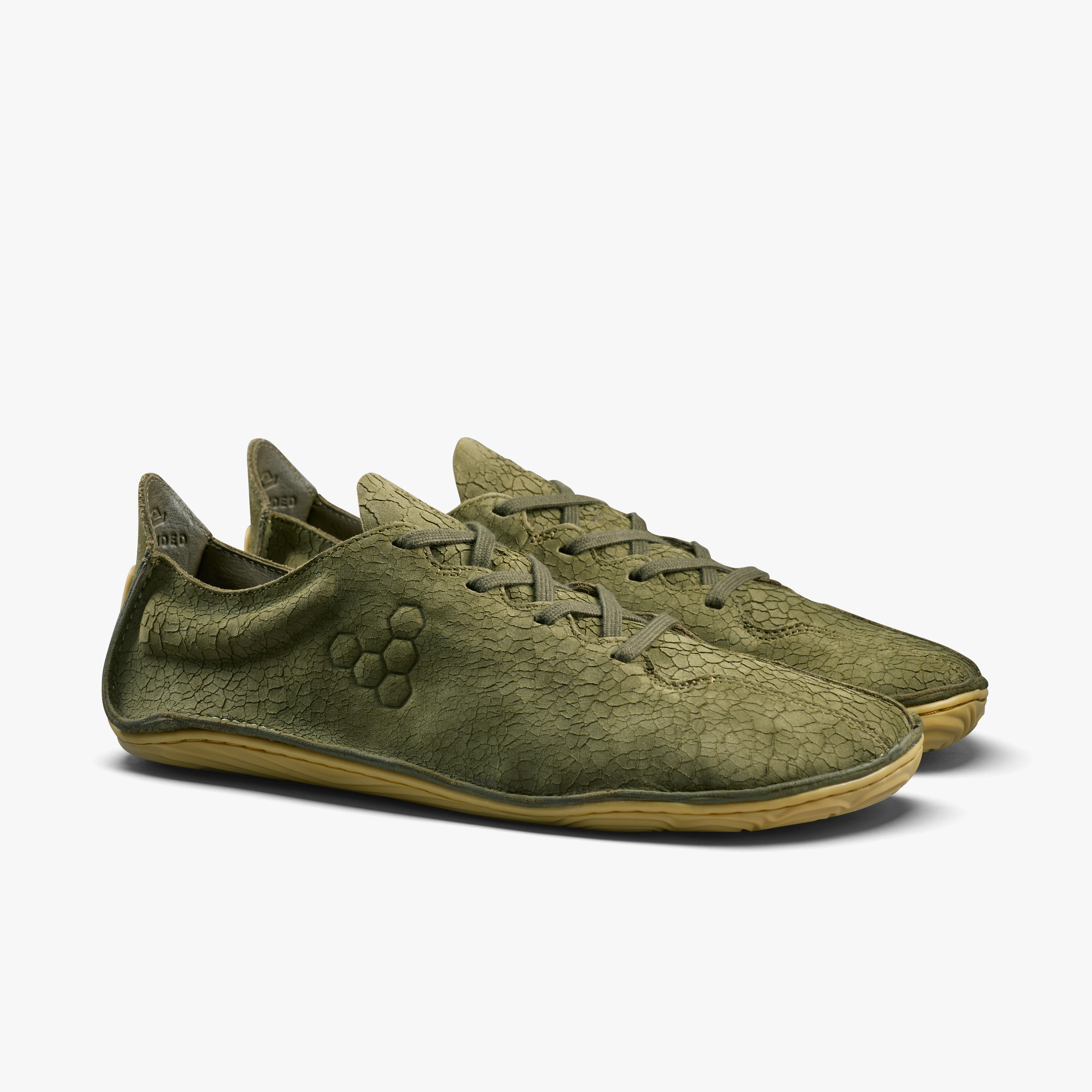 Vivobarefoot Sensus II Mens Dark Olive Cracked Leather, parvist
