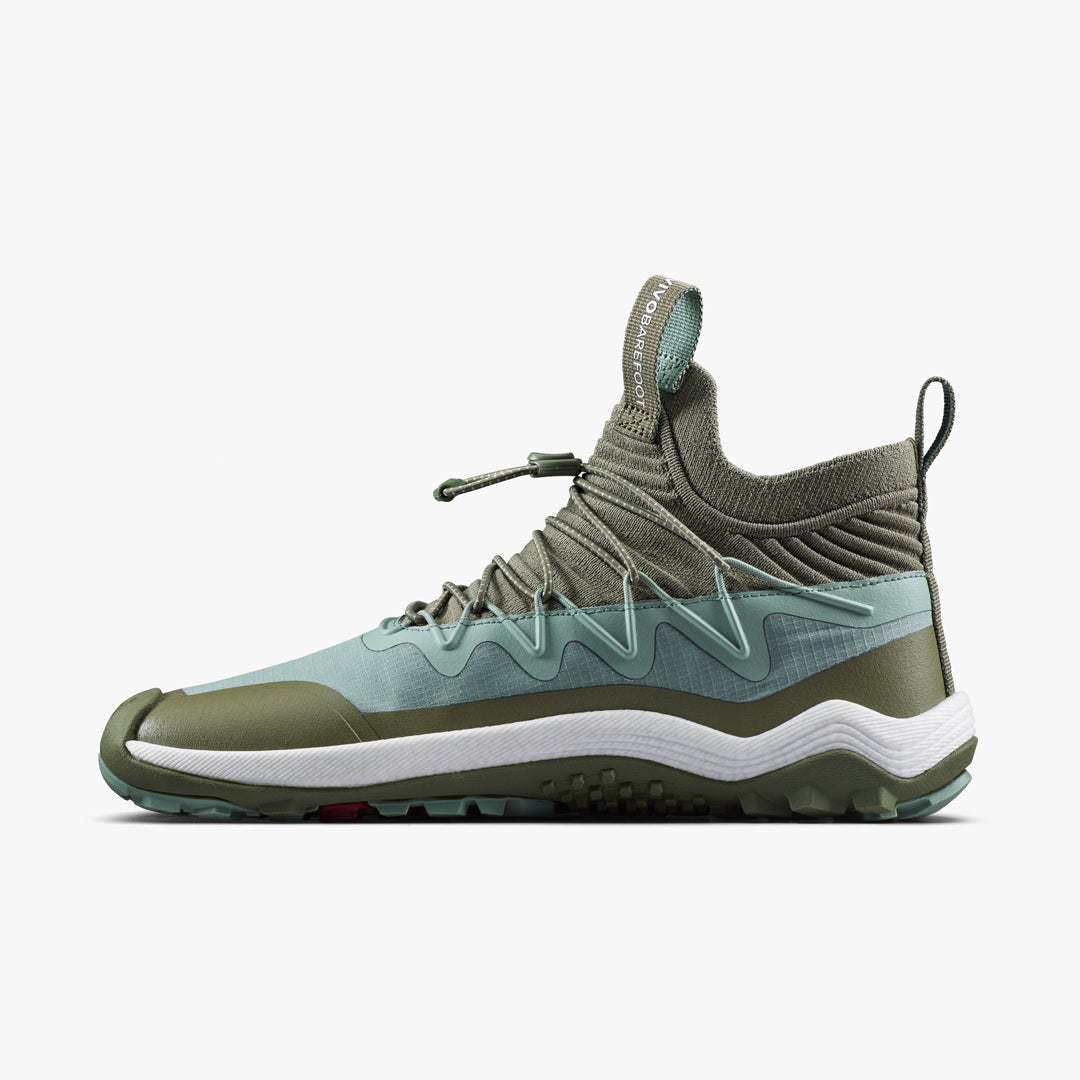 Vivobarefoot Primus Trail Flow Mid II Mens – Glacial Green – Inside