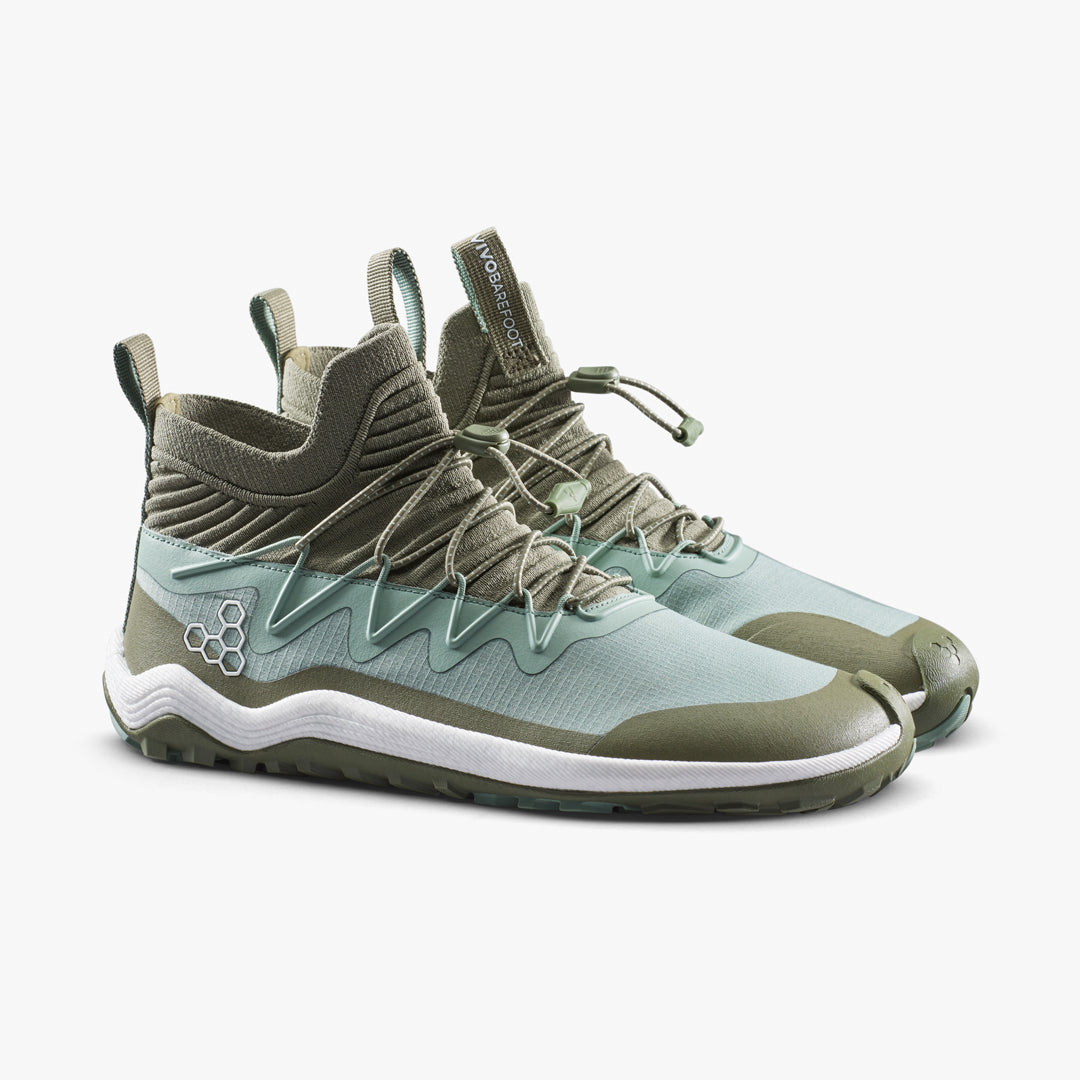 Vivobarefoot Primus Trail Flow Mid II Mens – Glacial Green – Pair