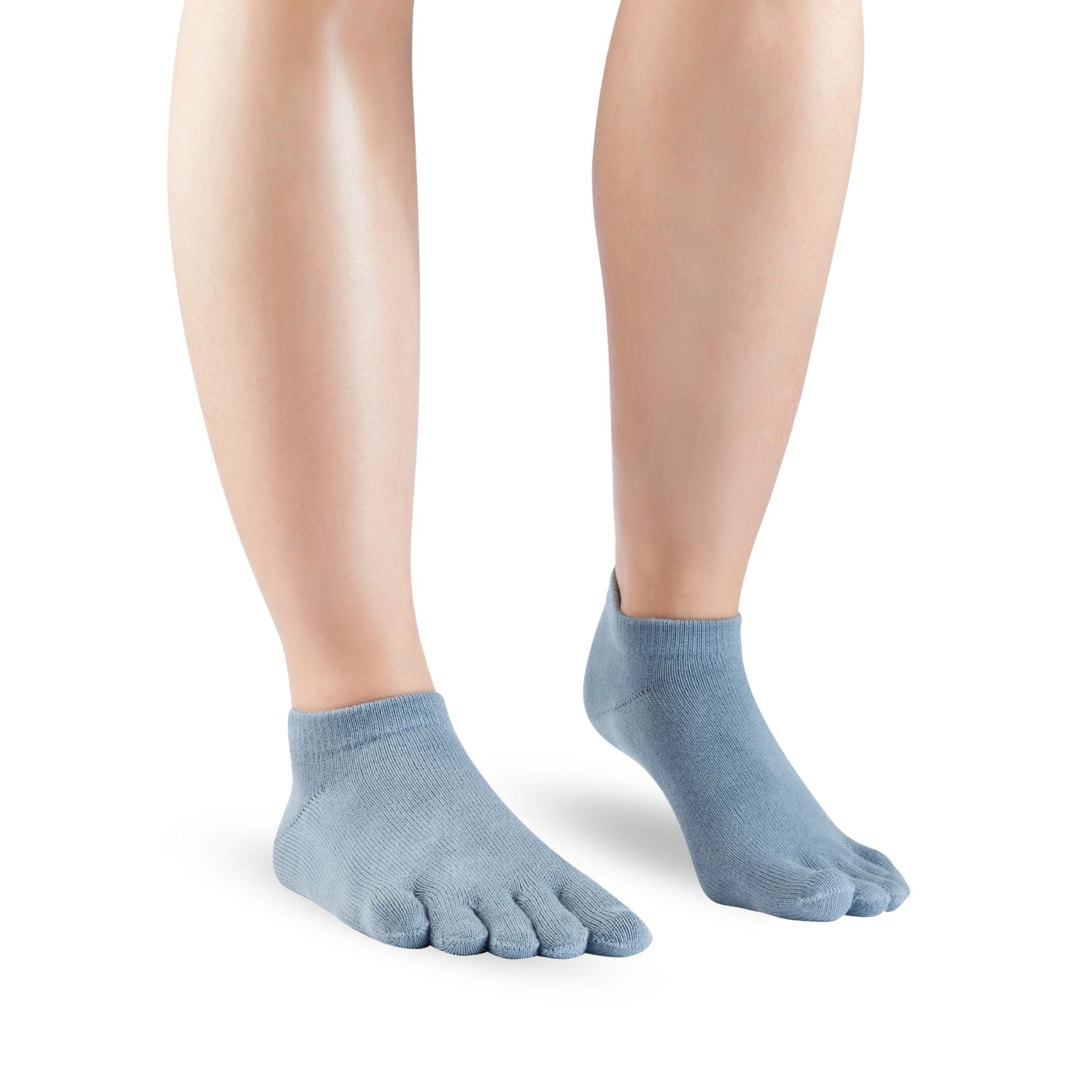 Knitido Essentials – Sneaker Toe Socks – Blue Grey