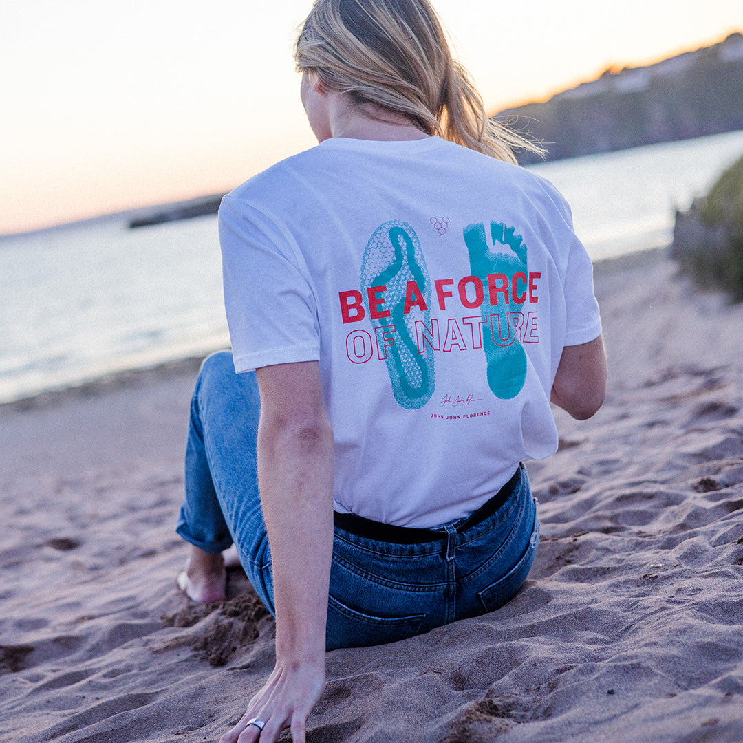 Vivobarefoot Force Of Nature T-Shirt Unisex – White