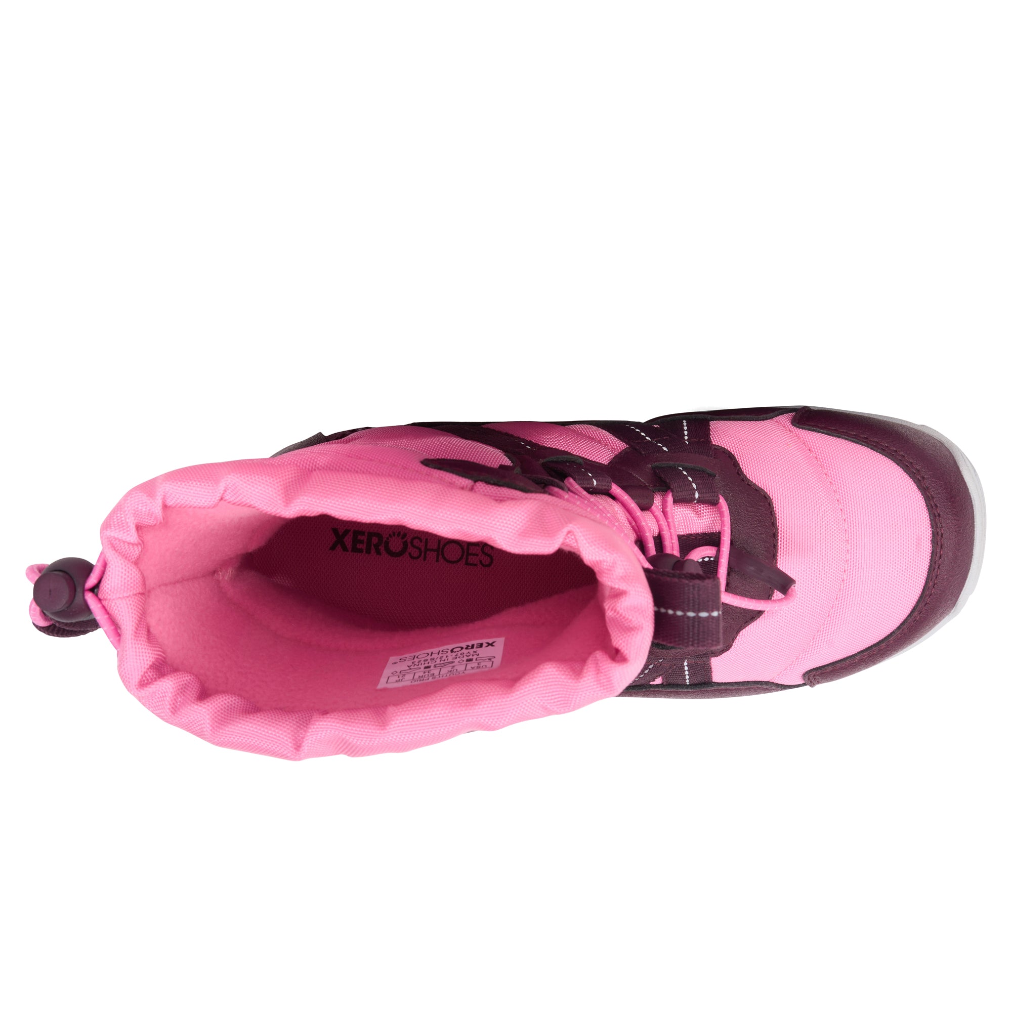 Xero Shoes Alpine Pull On Big Kids – Pink-Fig