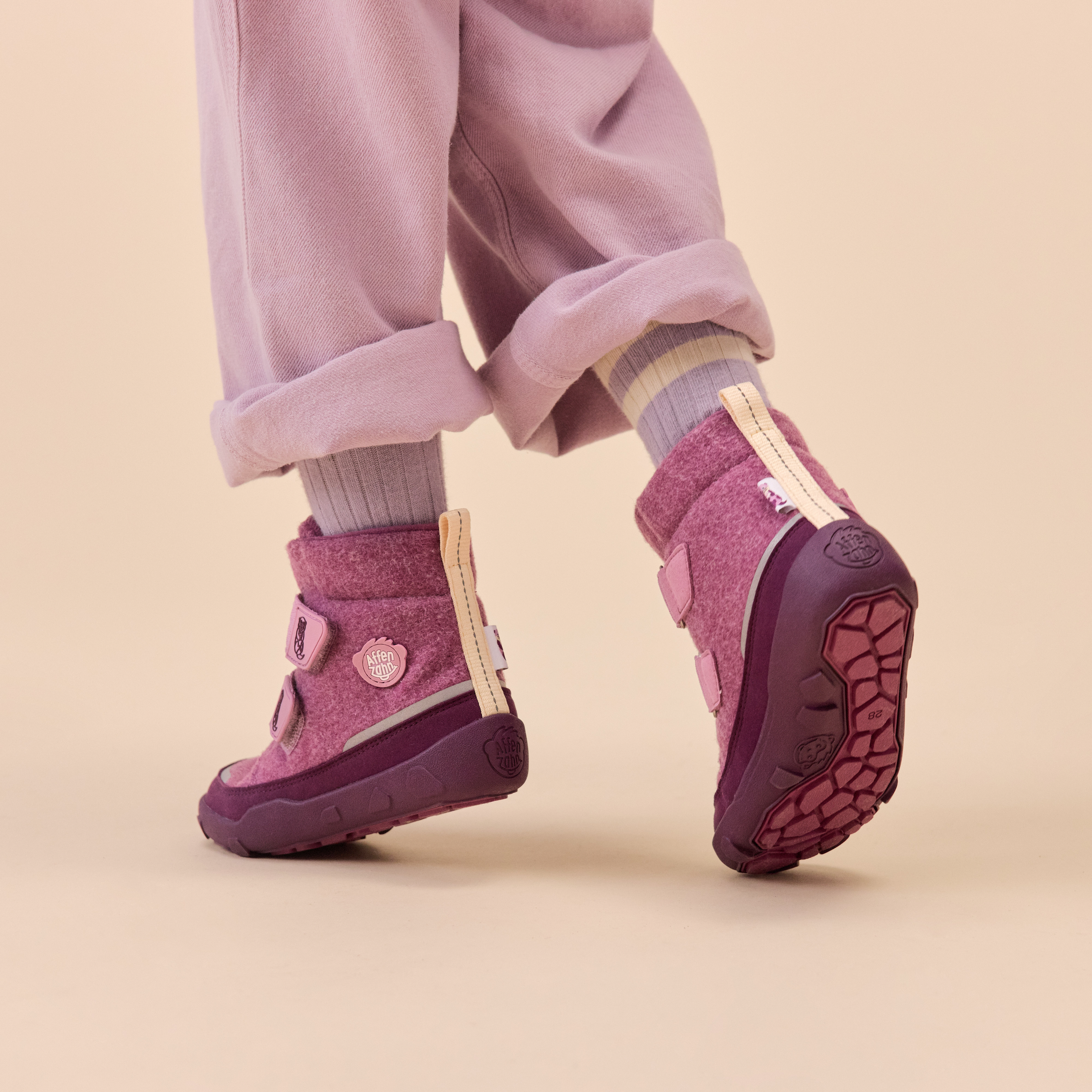 Affenzahn Mid Boot Wool Comfy – Otter